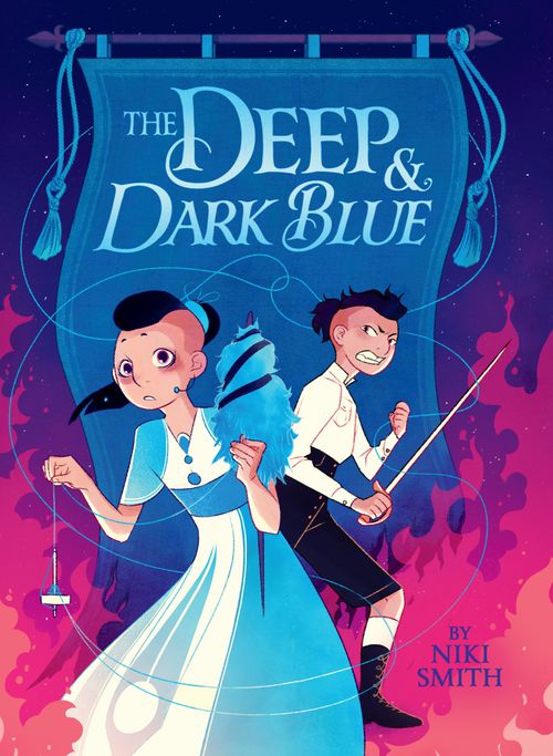 The cover art for the book The Deep $ Dark Blue