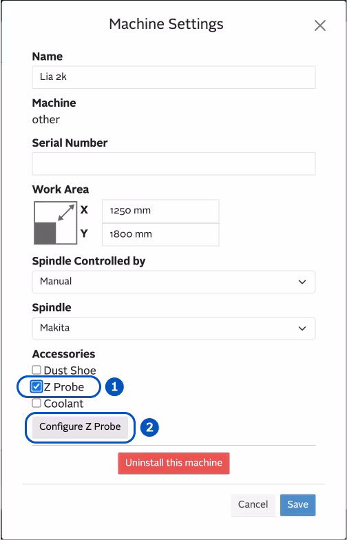 Configuración en Easel - 2