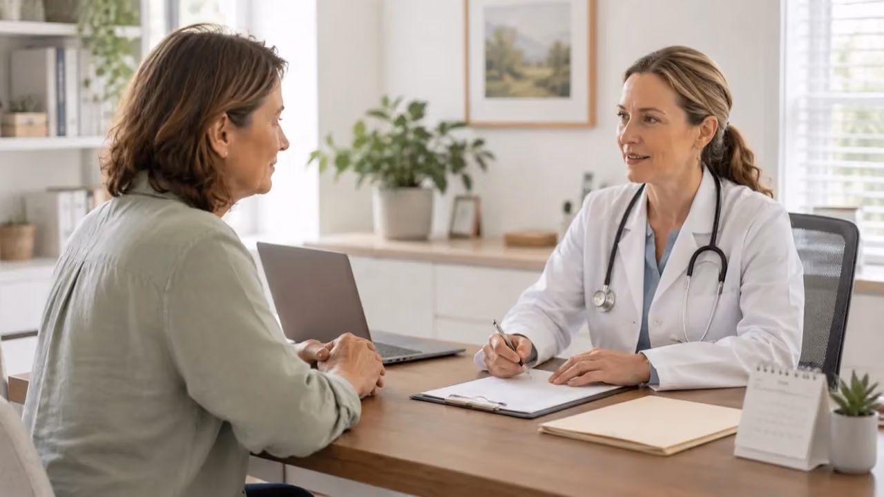 Patient consulting with a Texas physician