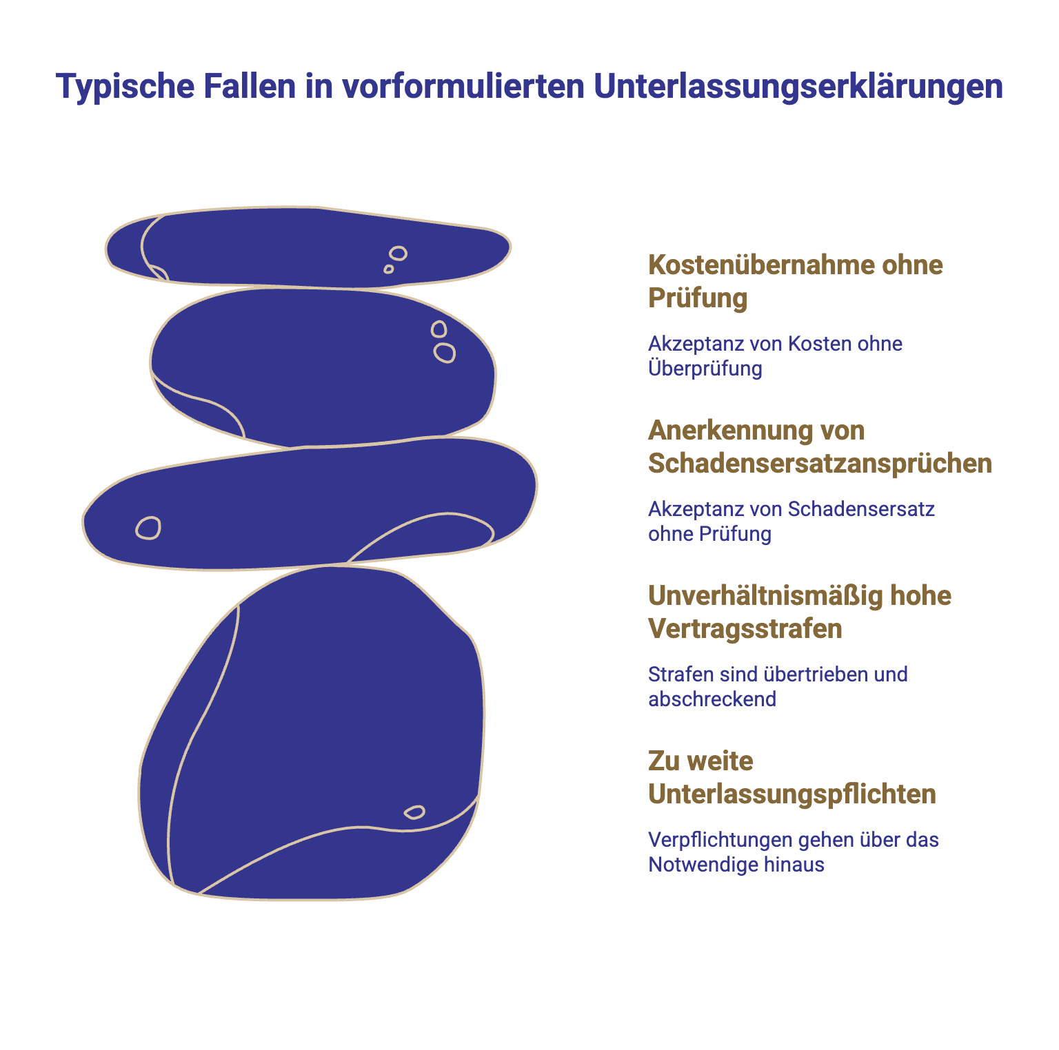 Typische Fallen in vorformulierten Unterlassungserklärungen