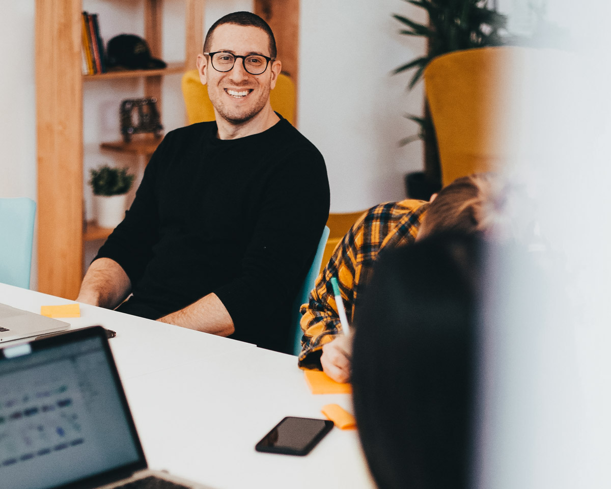 Spaceflow customer success manager smiling in a meeting