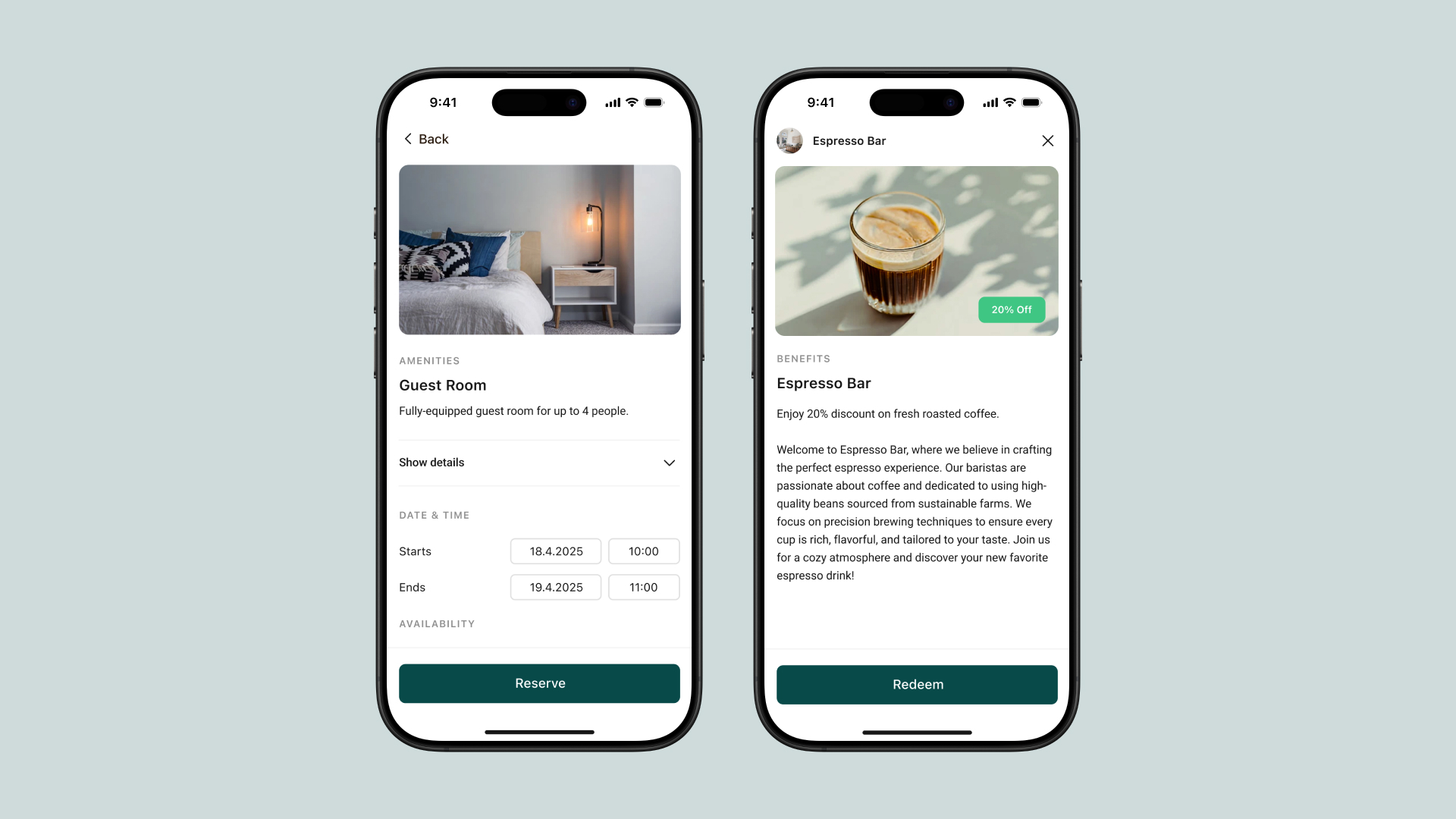 Spaceflow app services and vendors