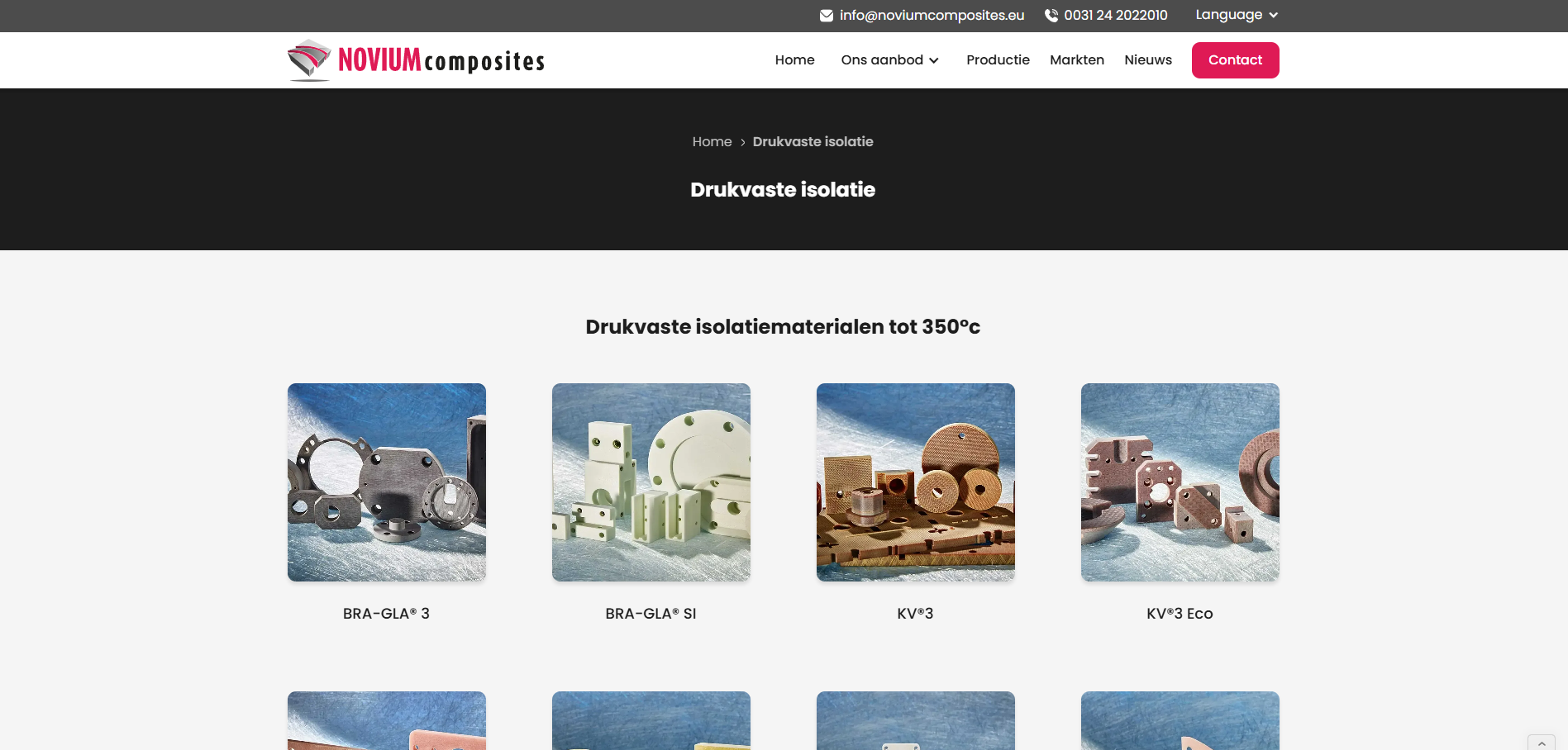 NOVIUM Composites Website