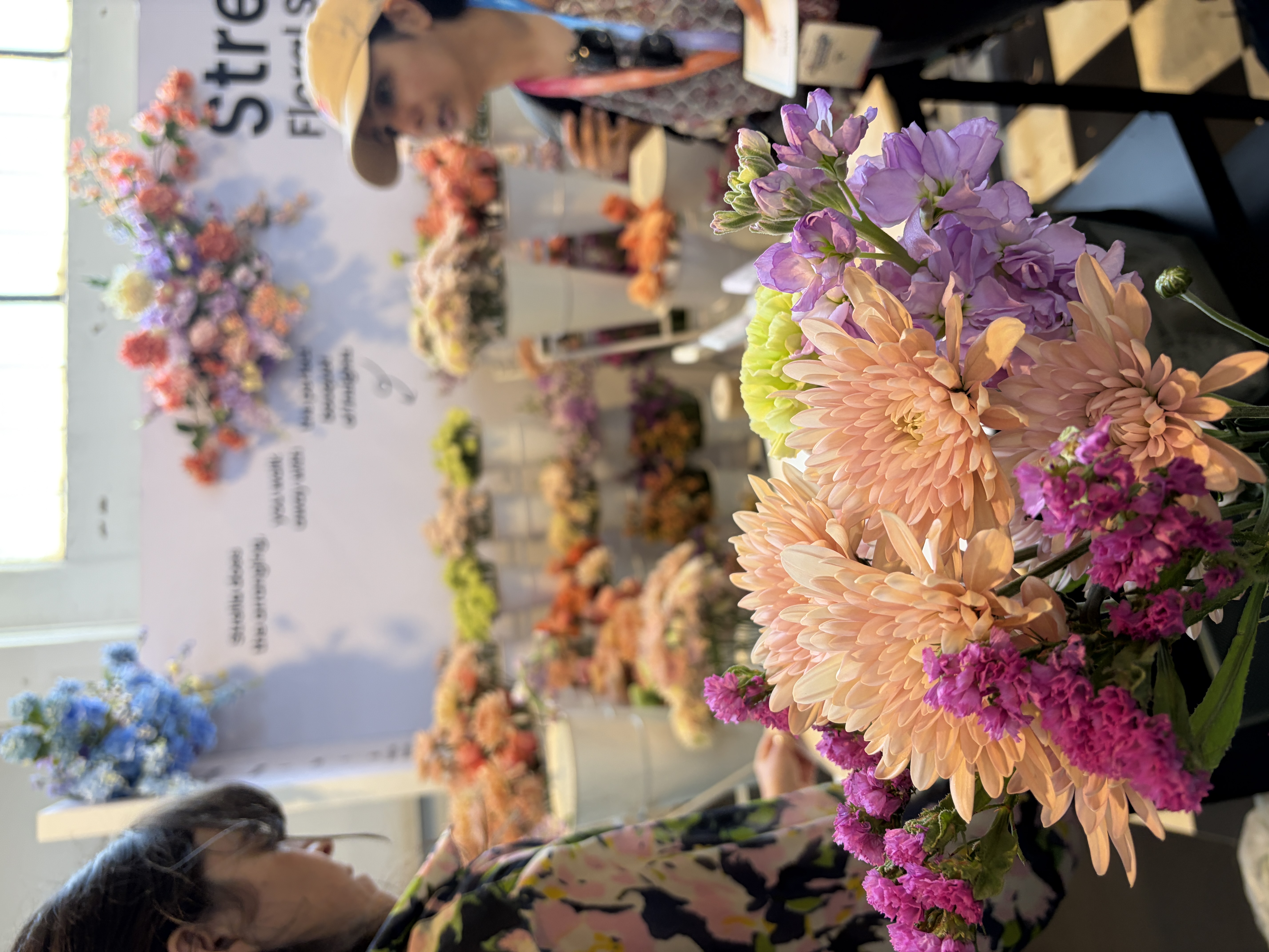 Strella flower shop booth at Quirk's New York