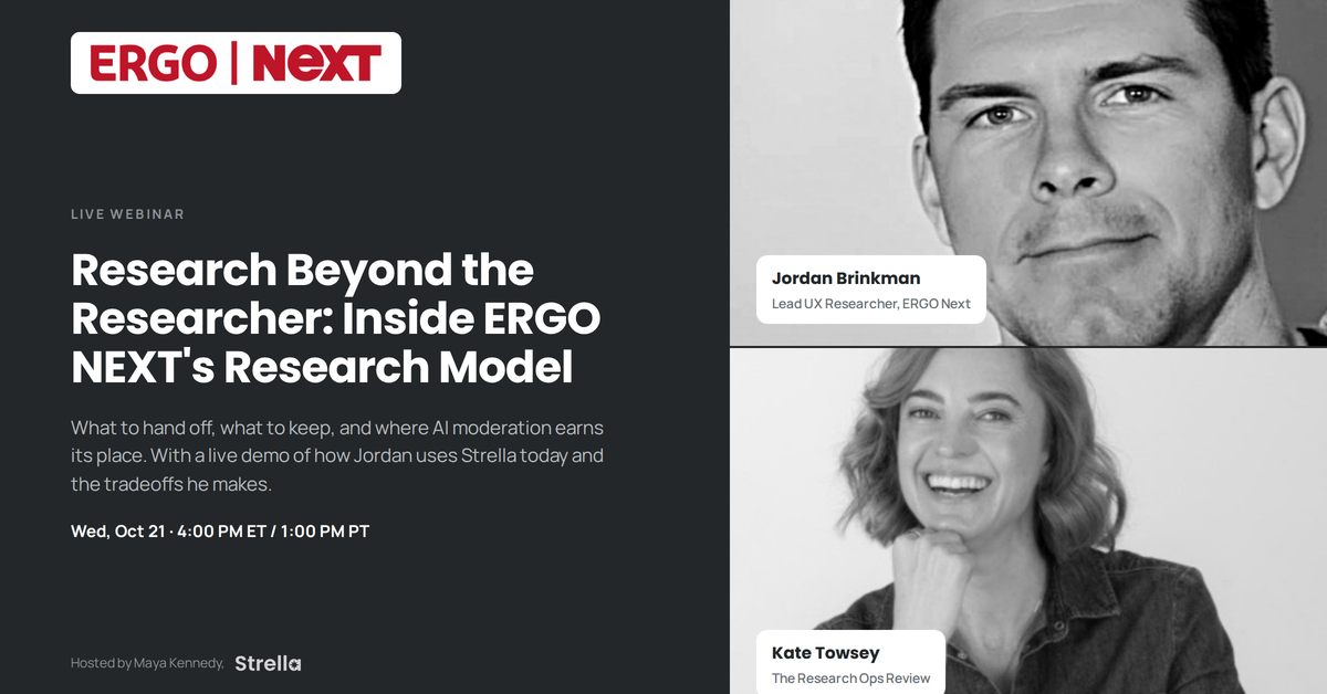 Research Beyond the Researcher webinar with ERGO NEXT
