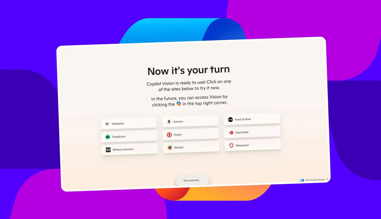 microsoft copilot homepage 