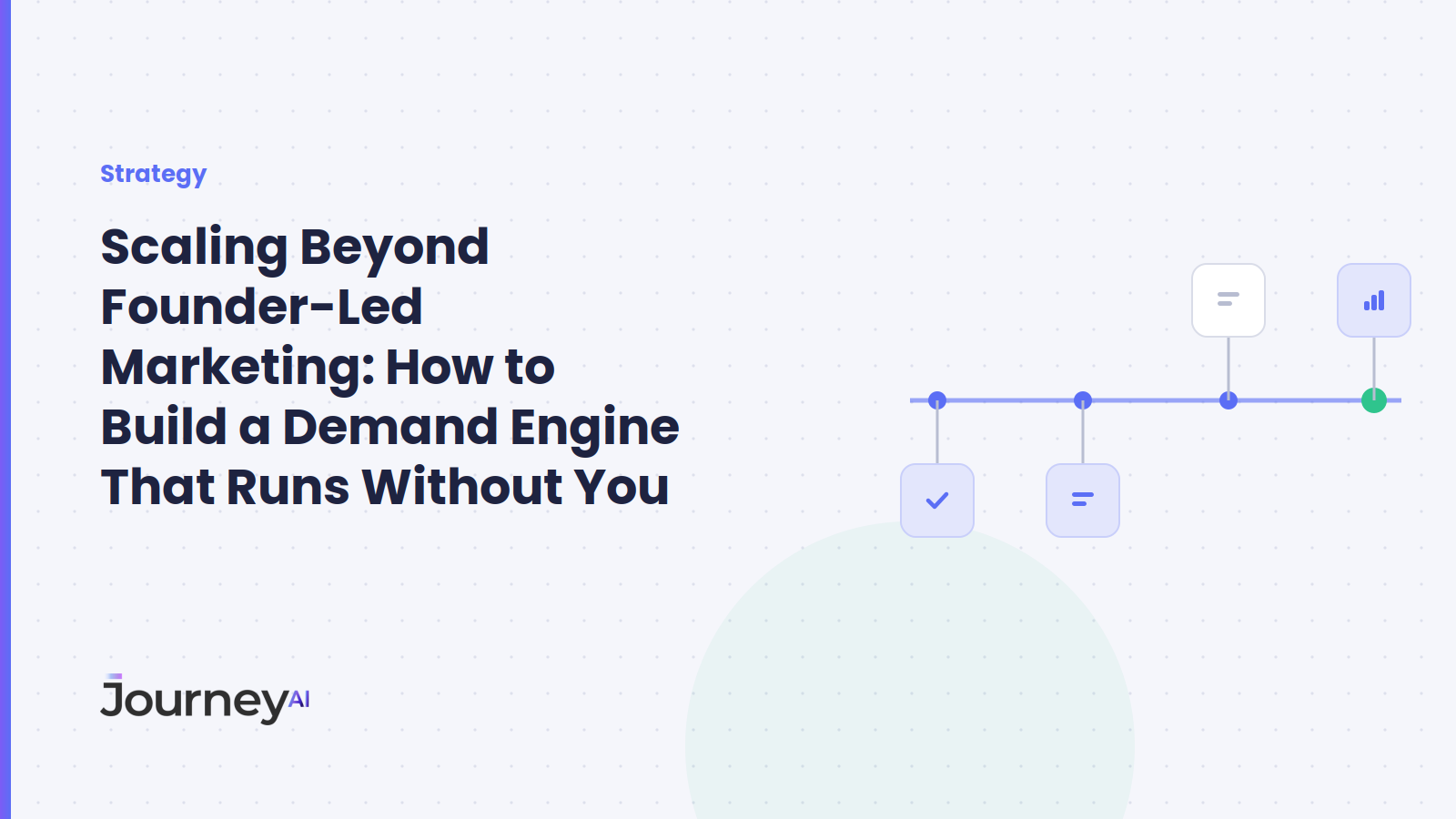 Scaling Beyond Founder-Led Marketing: How to Build a Demand Engine That Runs Without You - Journey AI blog cover