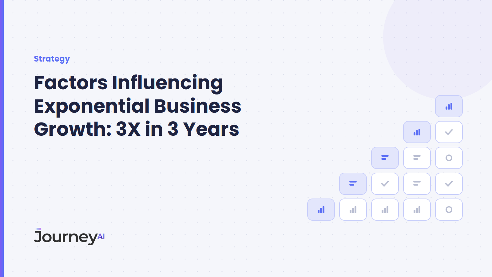 Factors Influencing Exponential Business Growth: 3X in 3 Years - Journey AI blog cover