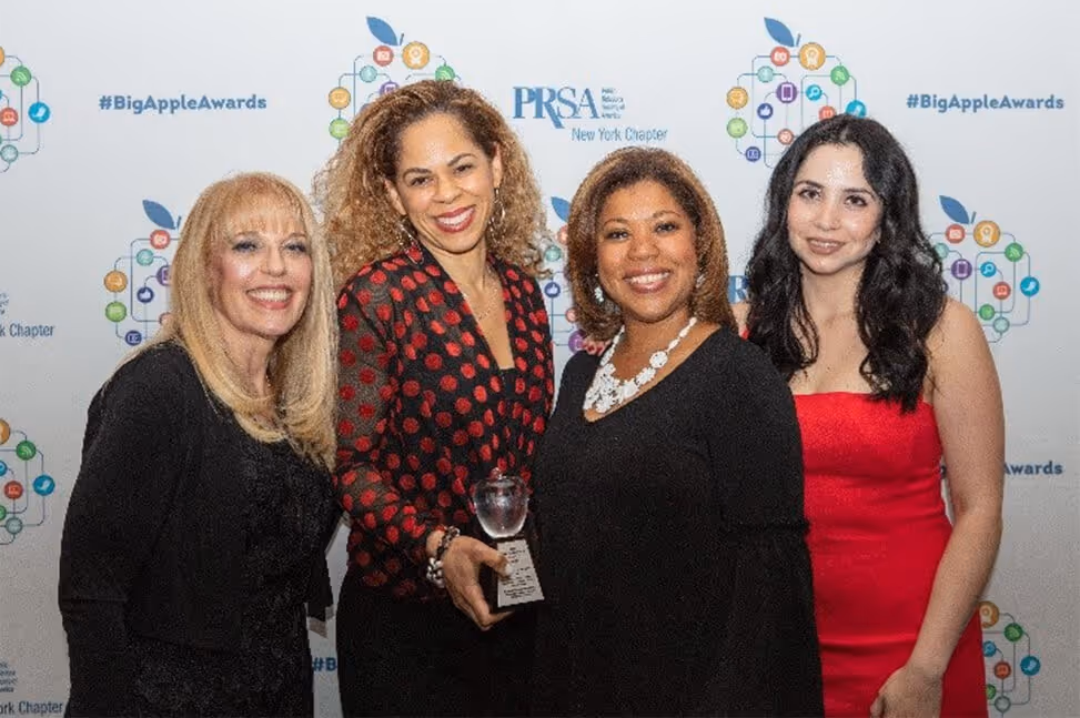 Maldonado Communications winning an award