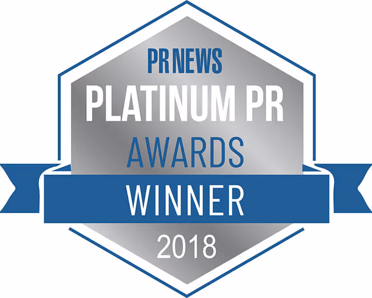 PR News Platinum PR Award logo