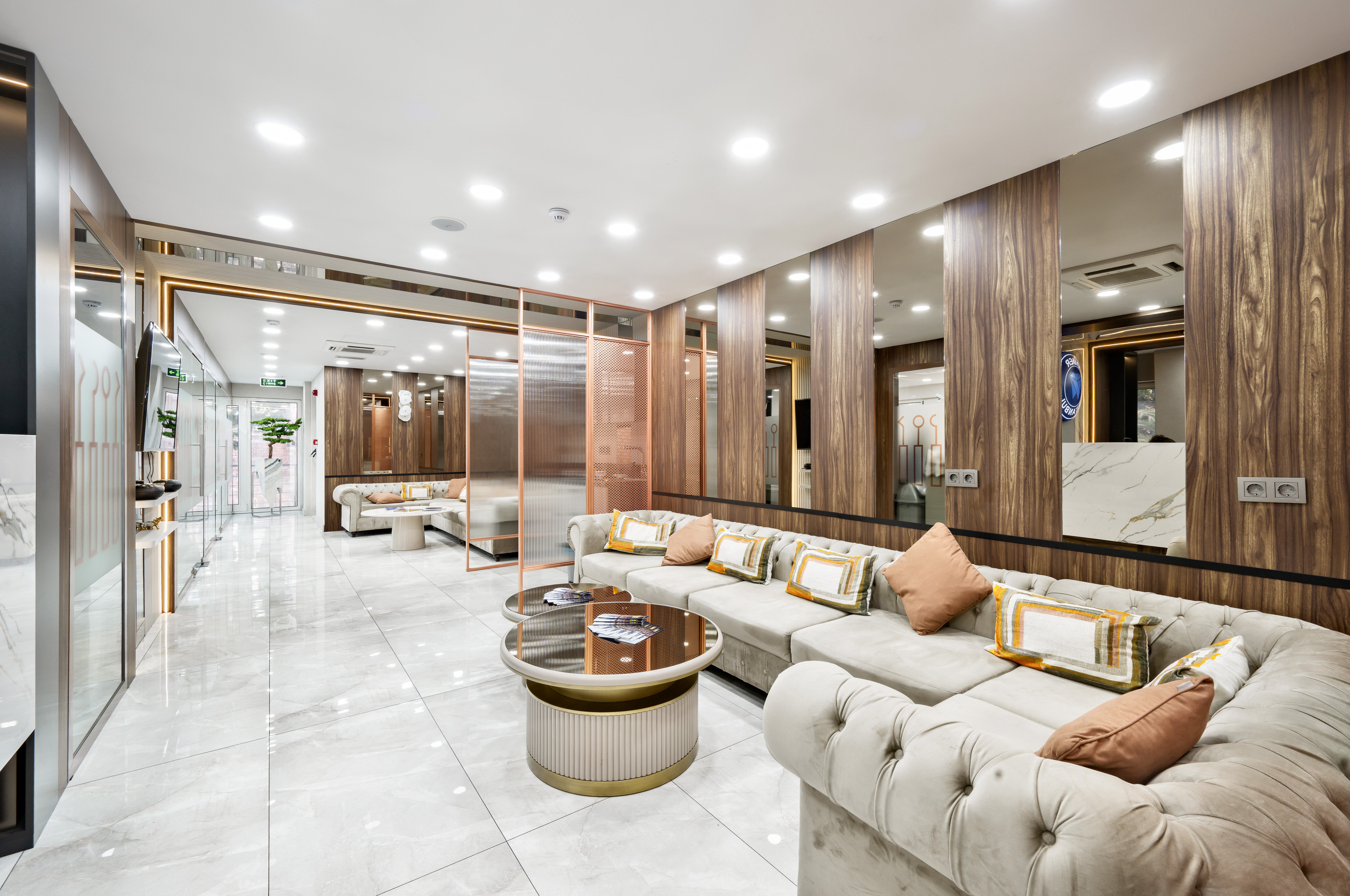 Patient lounge designed to provide comfort and convenience for international visitors. / Source: Omer Istanbul Dental Center (EZ Newswire)