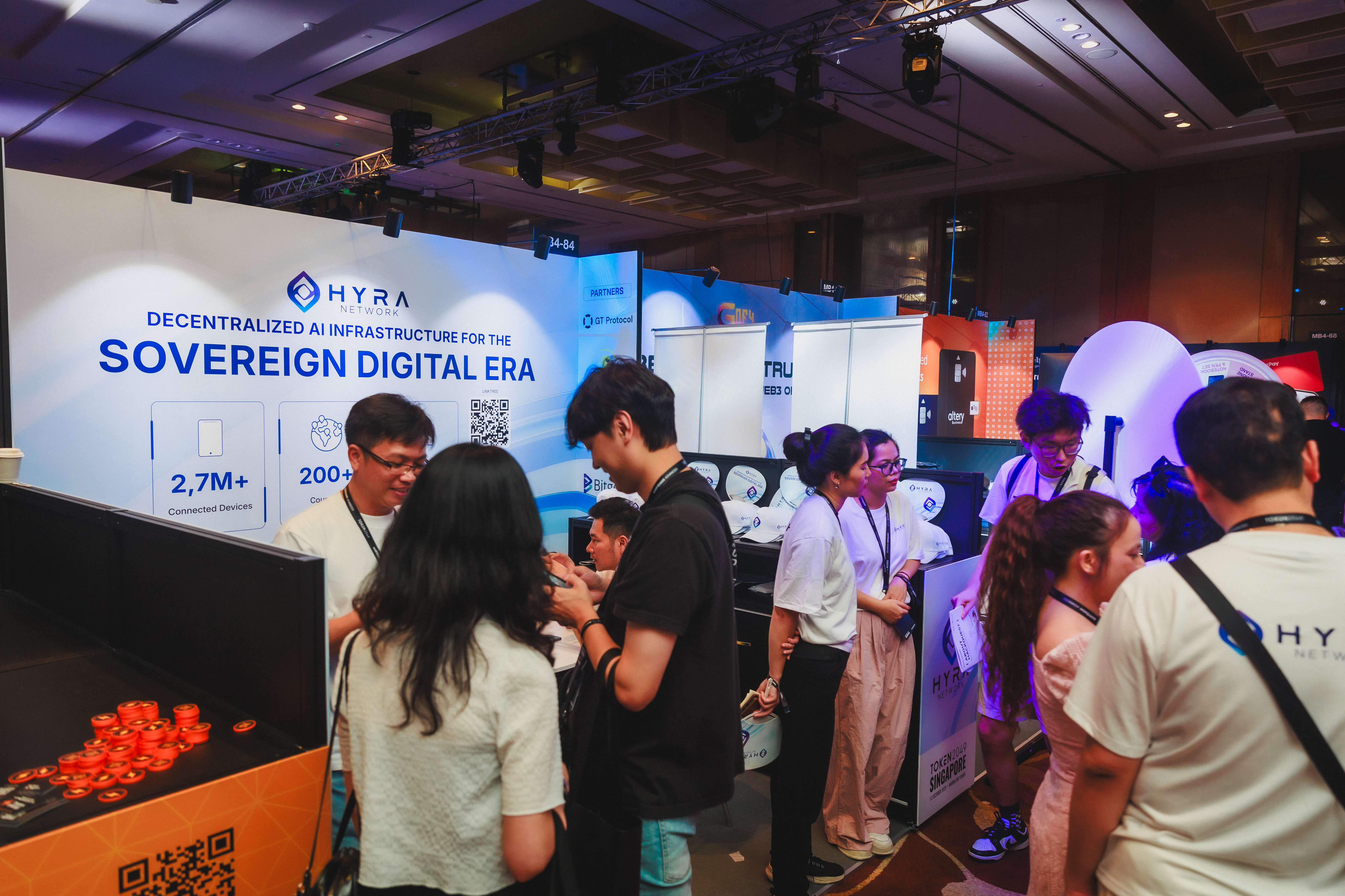 Hyra’s booth attracted global partners and investors at TOKEN2049 Singapore / Source: Hyra Network (EZ Newswire)