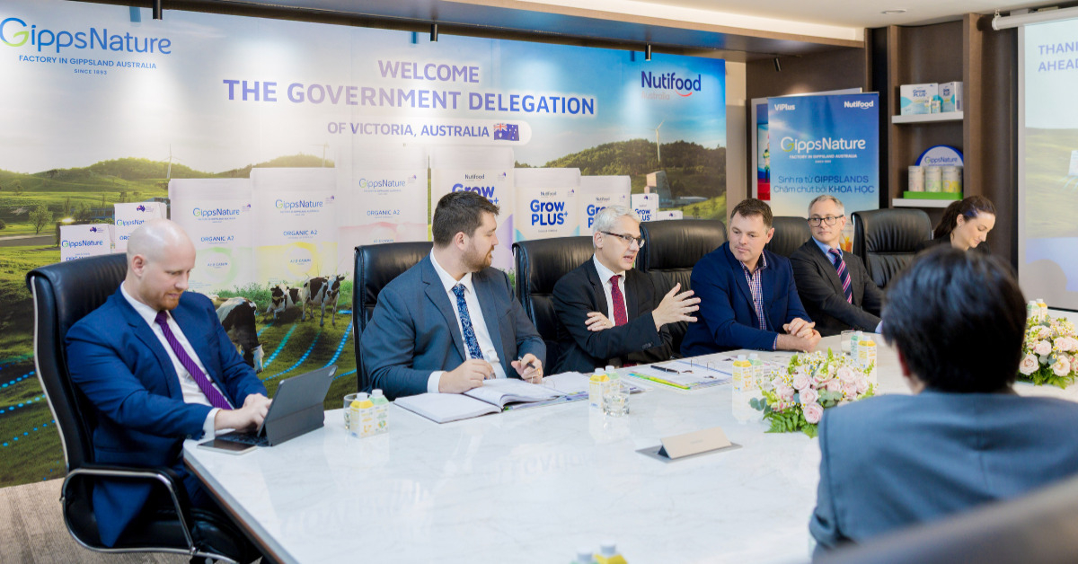 The Victorian Government delegation delivered remarks during the official visit to Nutifood. / Source: Nutifood (EZ Newswire)