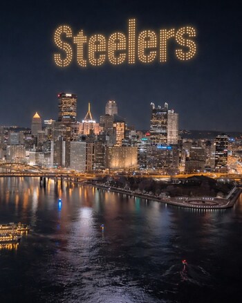 Steelers logo in drones / Source: Pyrotecnico (EZ Newswire)