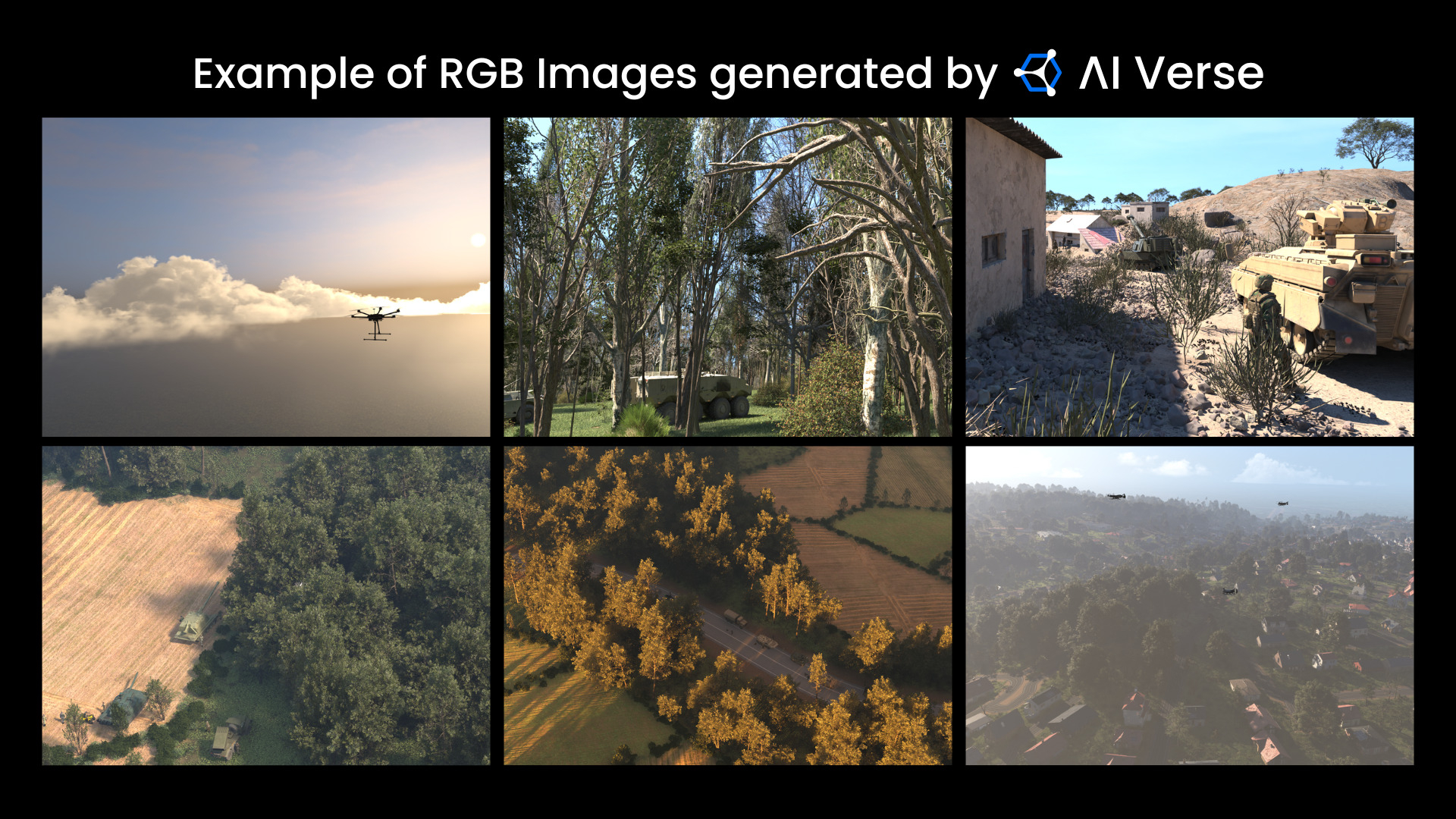 Examples of RGB images generated with AI Verse procedural engine. / Source: AI Verse (EZ Newswire)