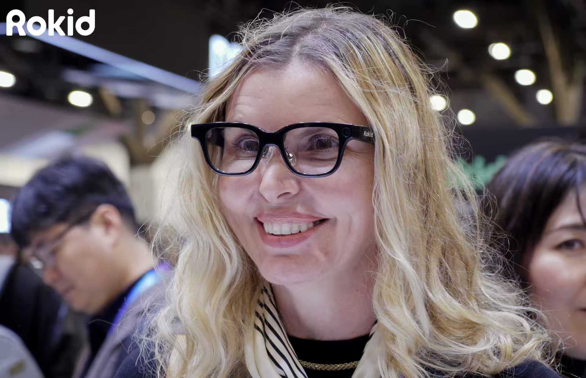 A visitor tries on Rokid Glasses at the company's booth during CES 2026 in Las Vegas, Nevada. (Photo courtesy of Rokid) / Source: Rokid (EZ Newswire)