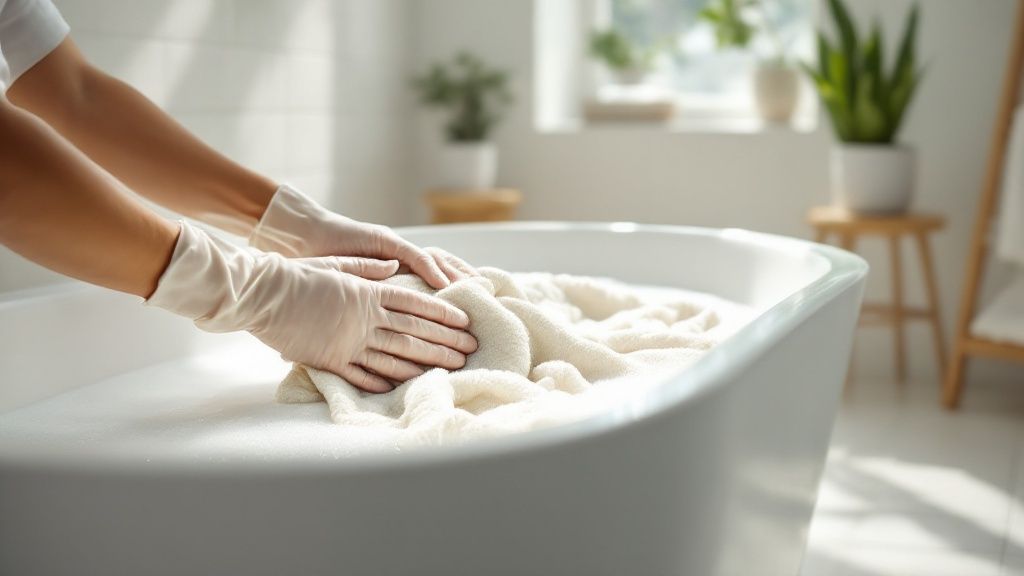 How to Wash a Bathroom Rug Without Ruining It