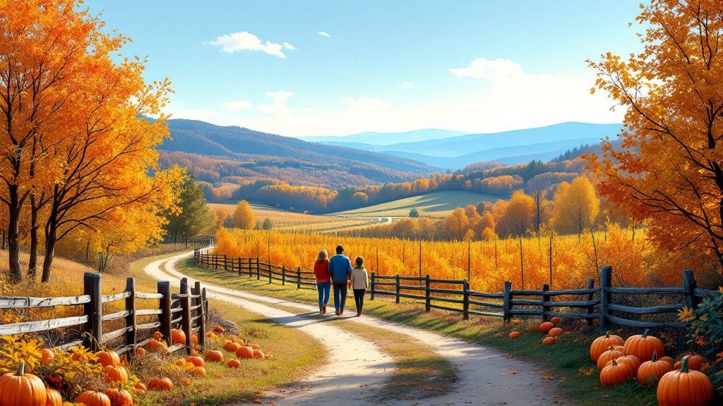 Fall Foliage on Northern Virginia Road