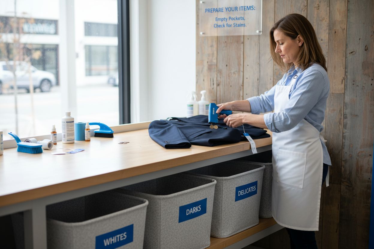 dry cleaning garment preparation