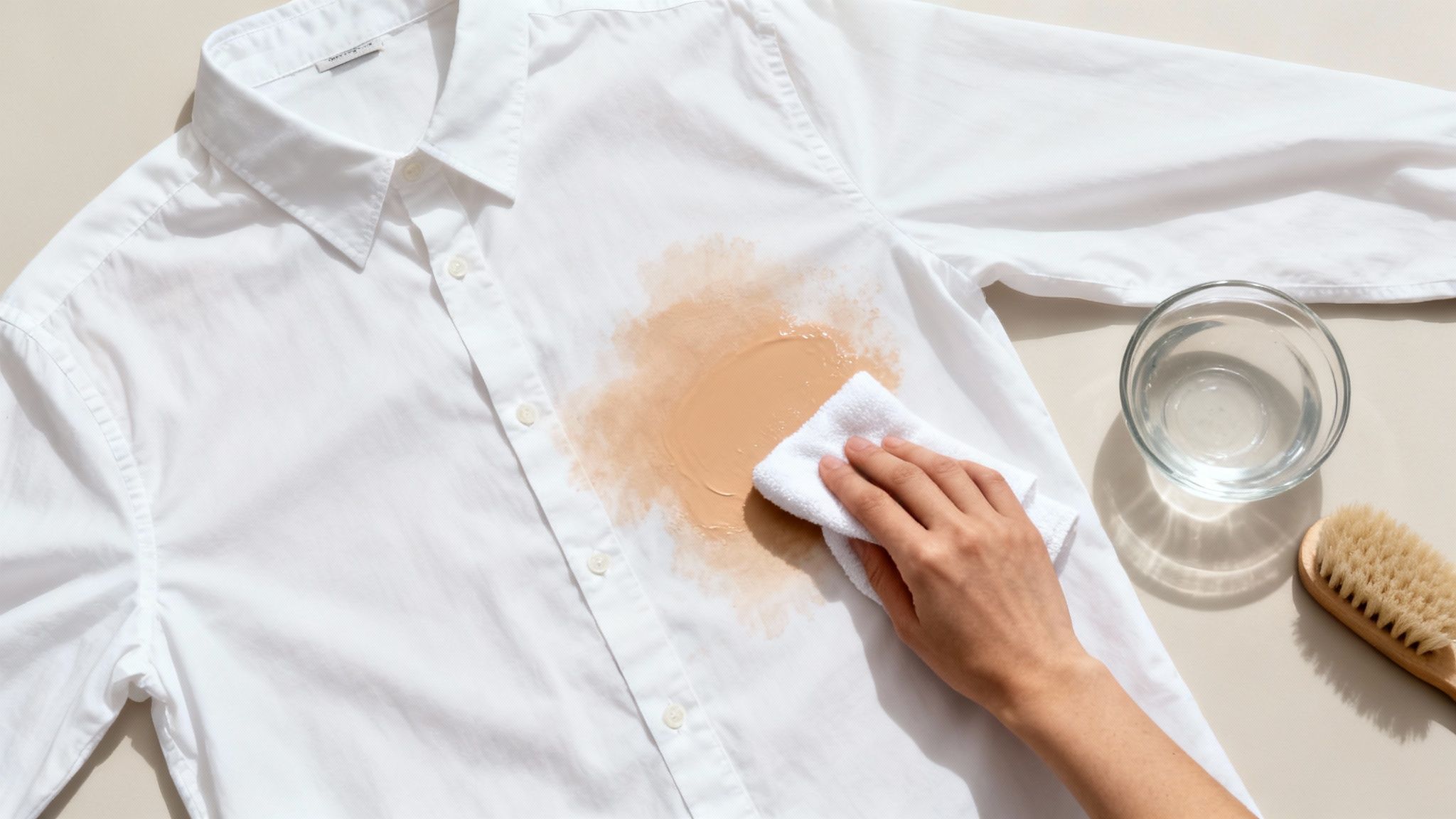 How to Get Foundation Stains Out of Clothes for Good