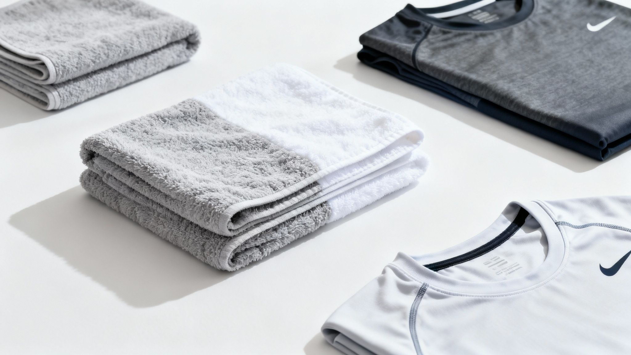 A satisfyingly murky bathtub filled with towels during the laundry stripping process