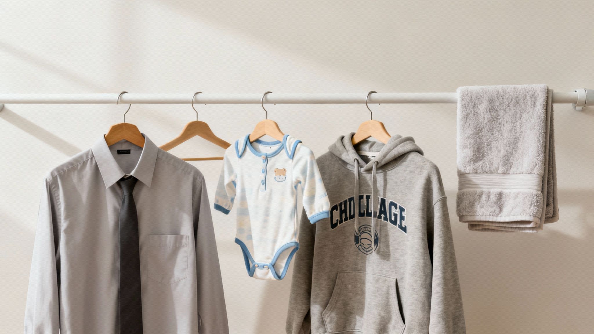 A smiling family with children holding a laundry basket, illustrating who benefits from laundry delivery services.