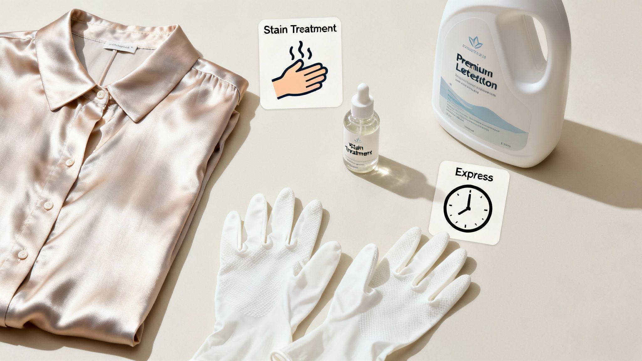 Close-up of a person's hands carefully folding a clean, white shirt.