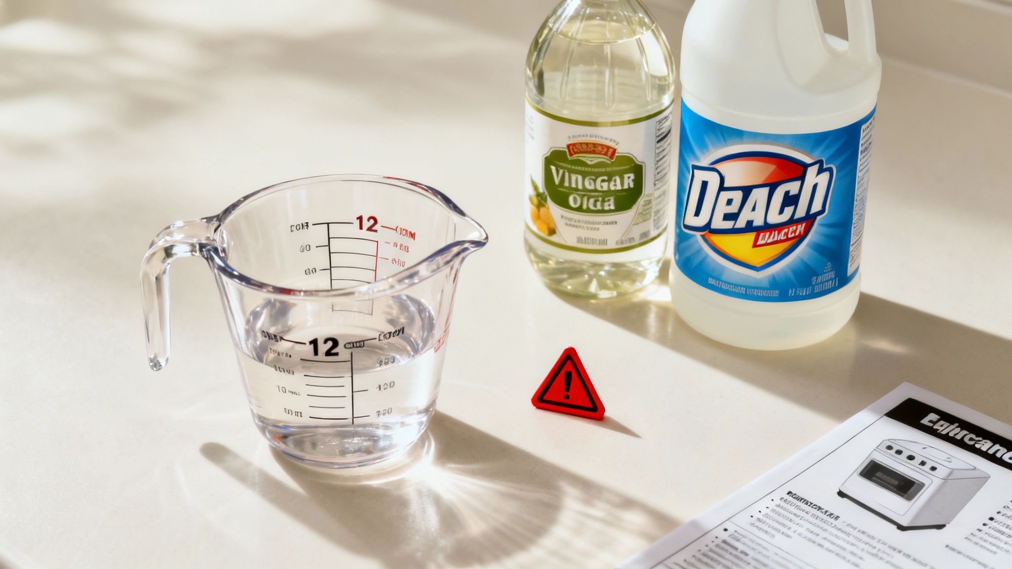 A person checking the rubber seal of their washing machine.