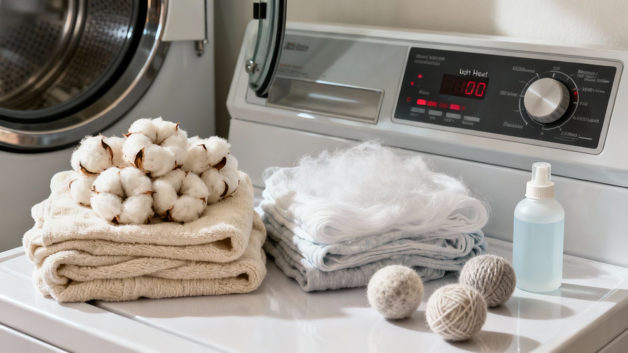 Person loading laundry into a modern front-load washing machine.