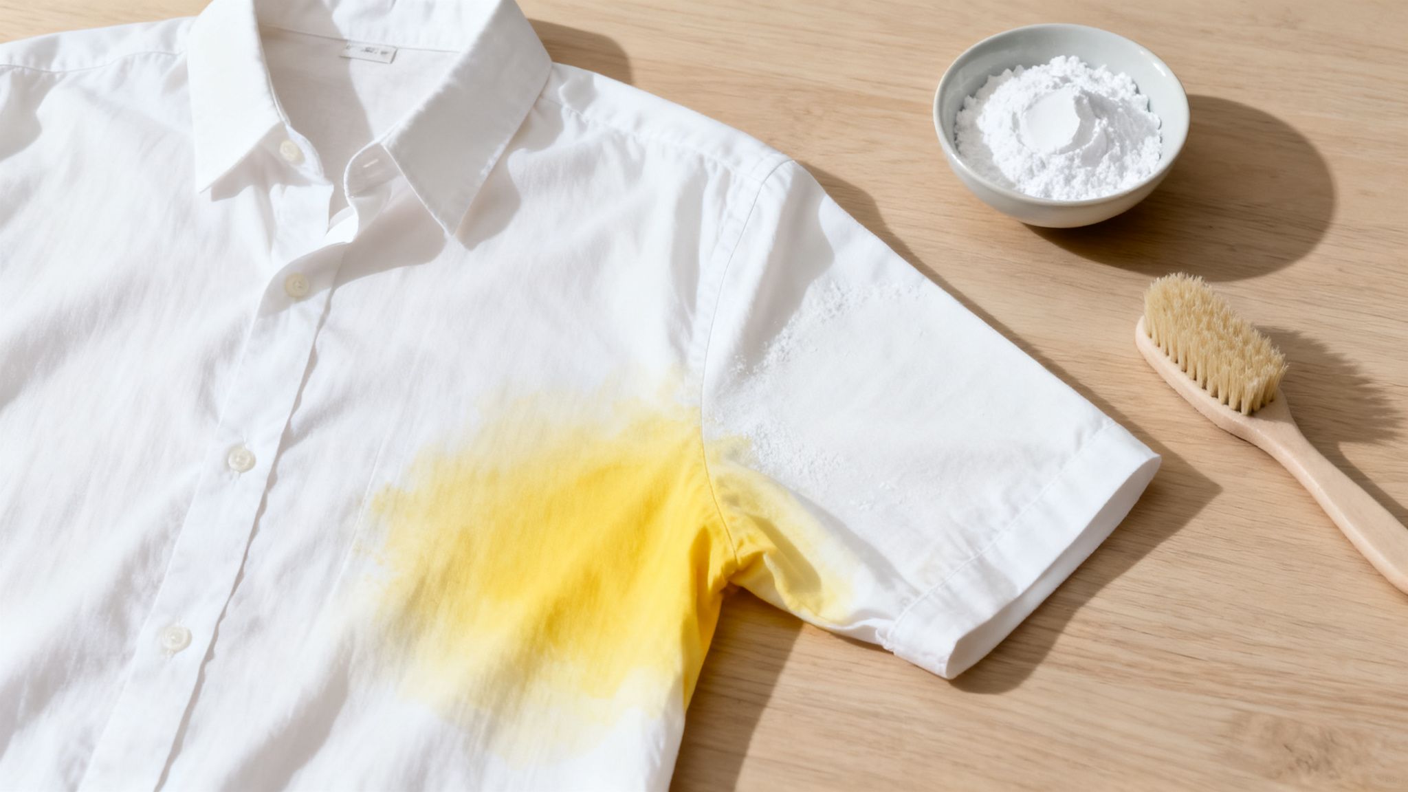 Yellow Stain on White Shirts: Remove It for Good
