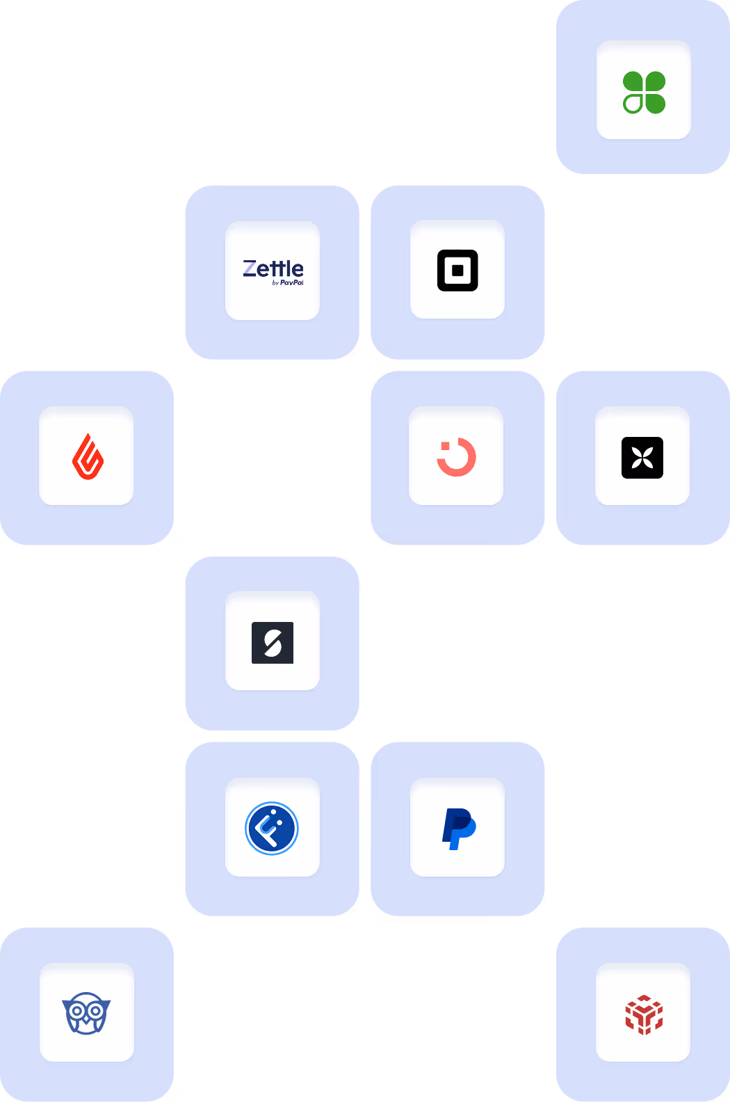 a grid of logo of Point of Sale tools