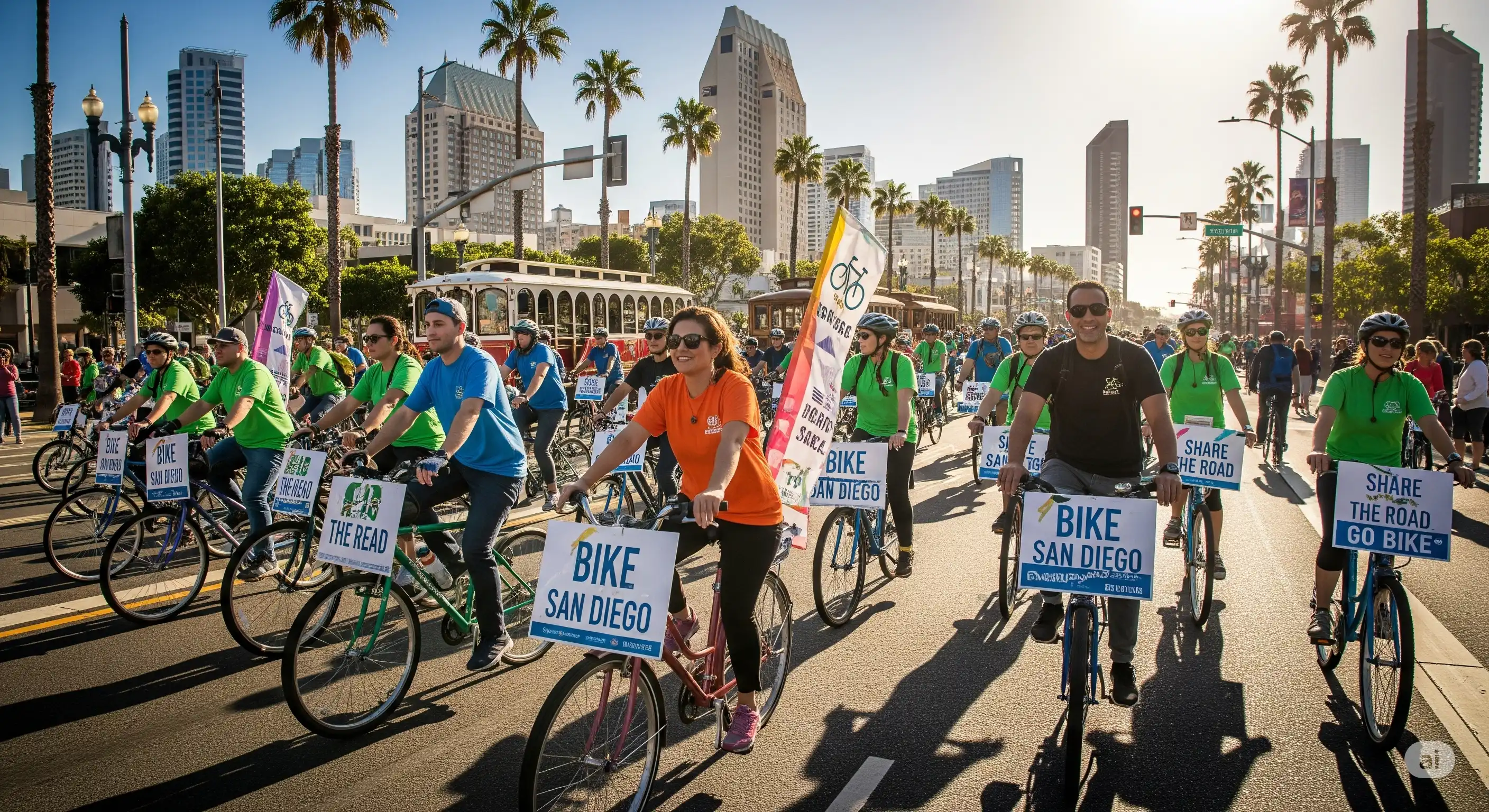 San Diego bicycle advocacy group ride