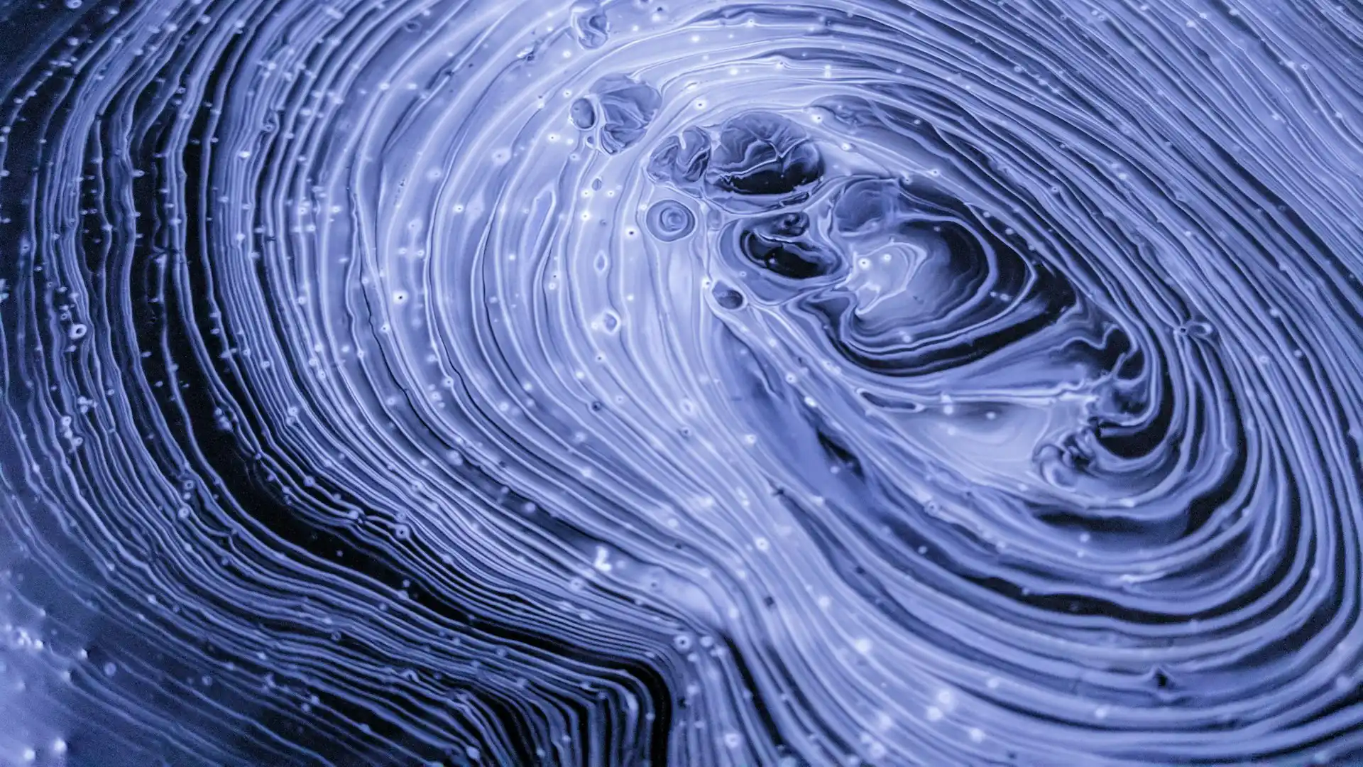 Brain scan closeup white spirals of tissue