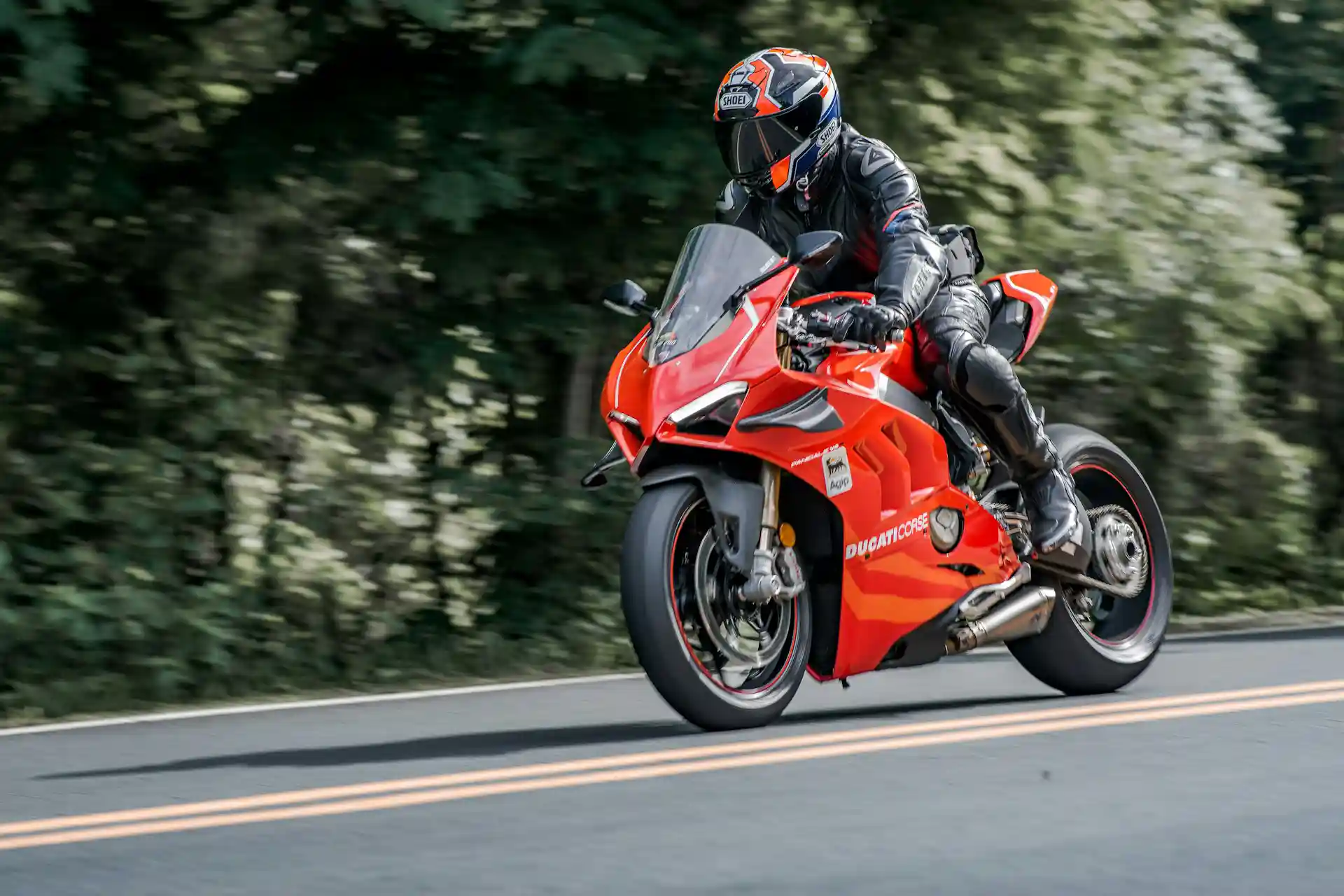 Red motorcycle on a San Diego street where driver negligence poses risks to riders