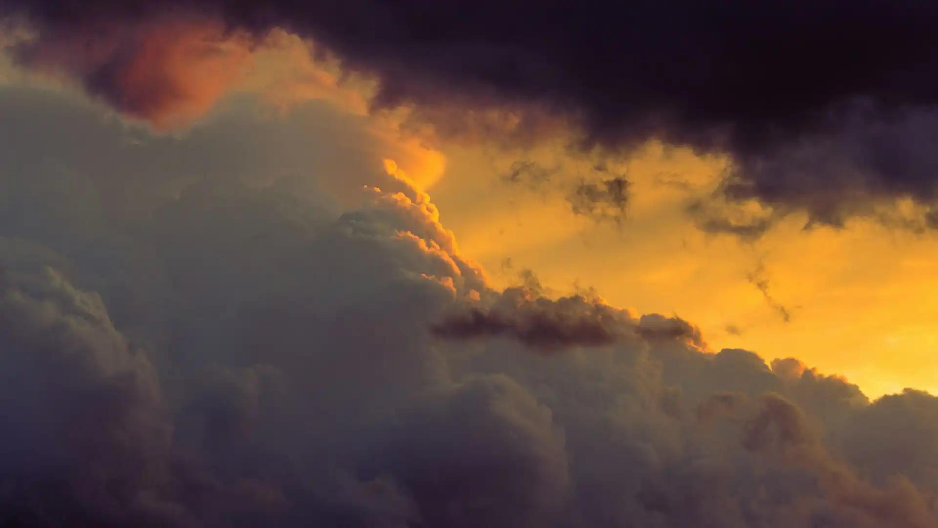 San Diego clouds setting sun