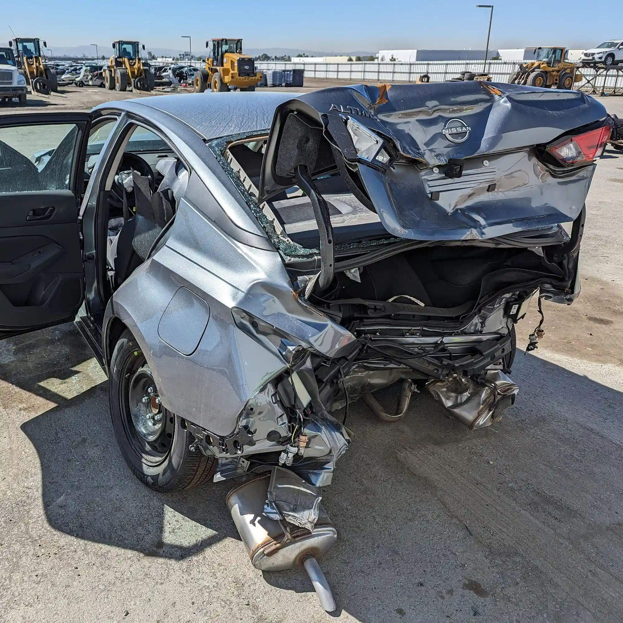 Rear-end collision vehicle damage in a San Diego personal injury case