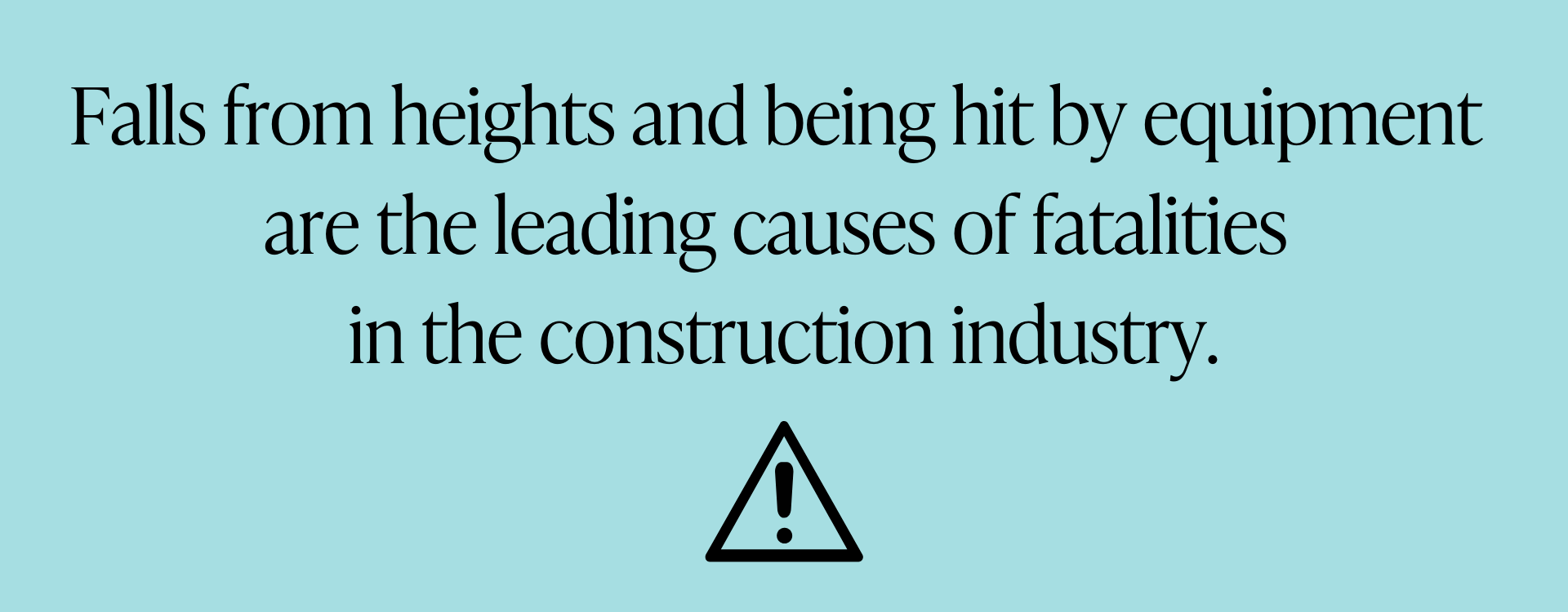 Infographic highlighting the most common types of construction accidents and jobsite risks