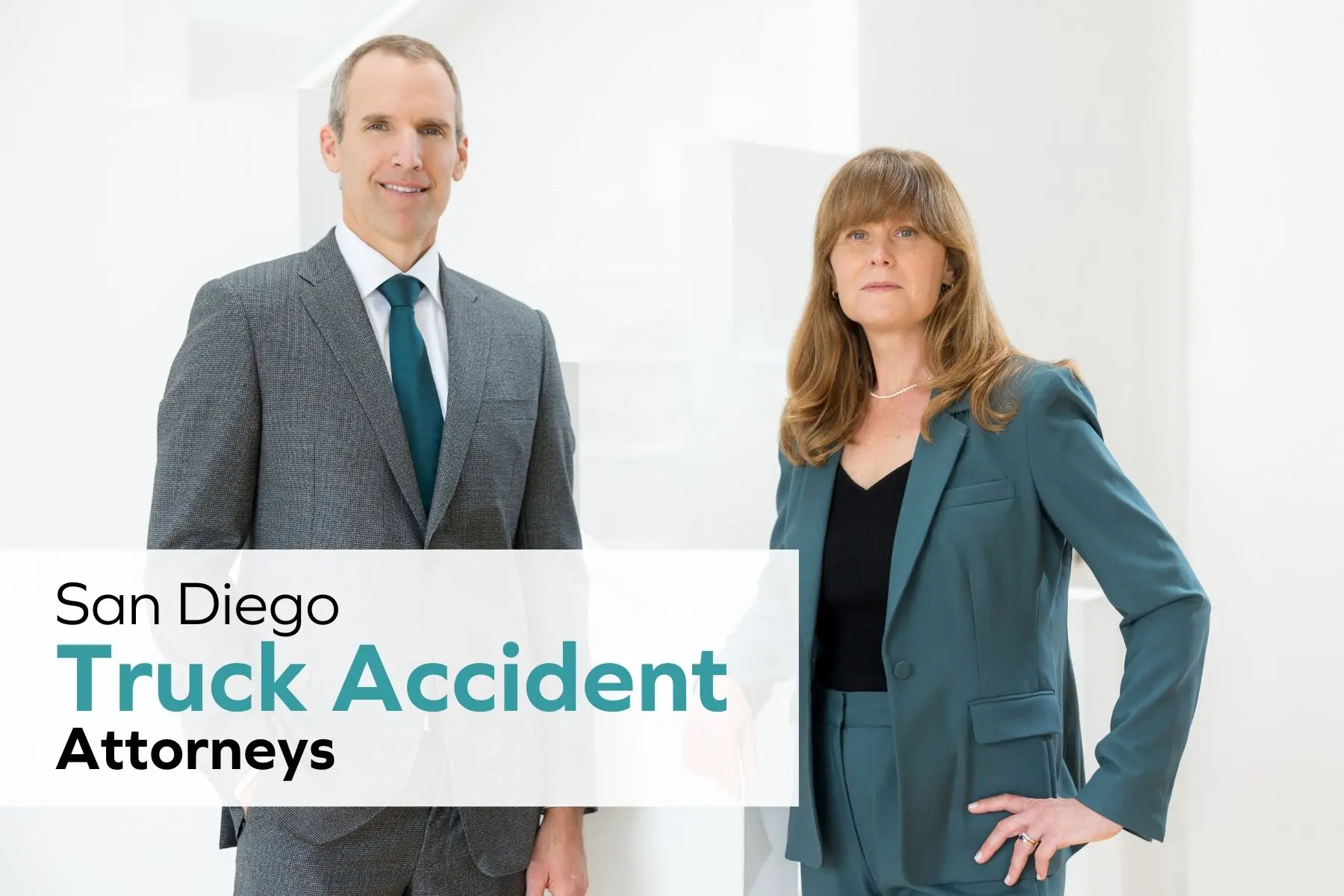 San Diego truck accident attorneys Conor and Leslie Hulburt