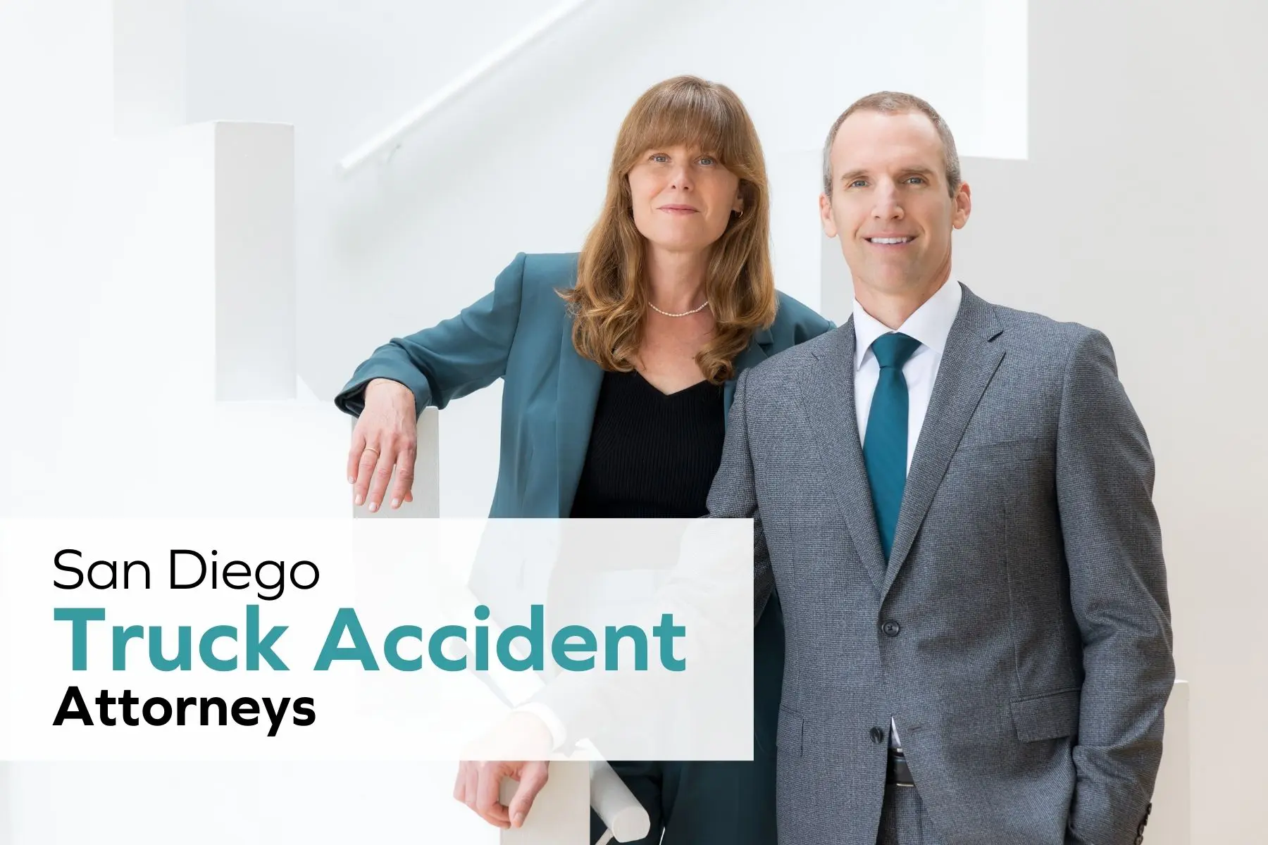 San Diego truck accident attorneys Conor and Leslie Hulburt