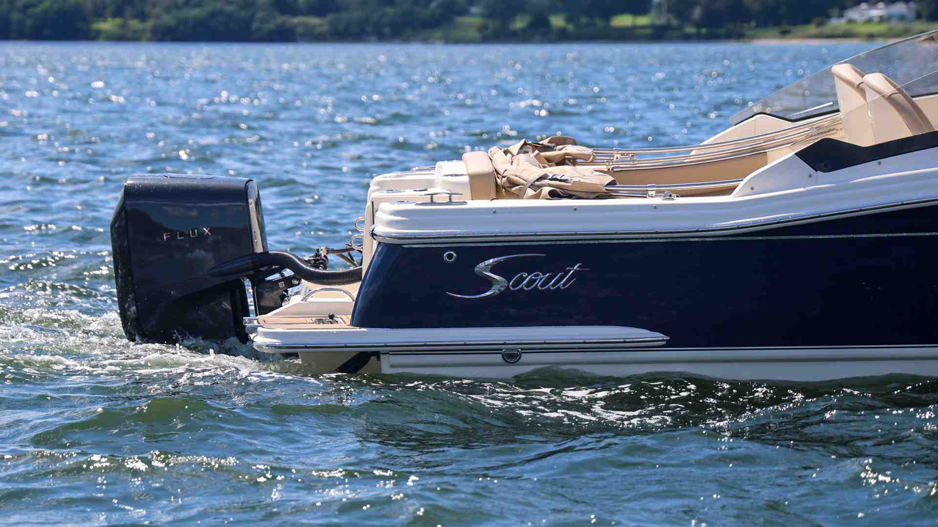 an organized workspace with Flux Marine components - electric boat conversion