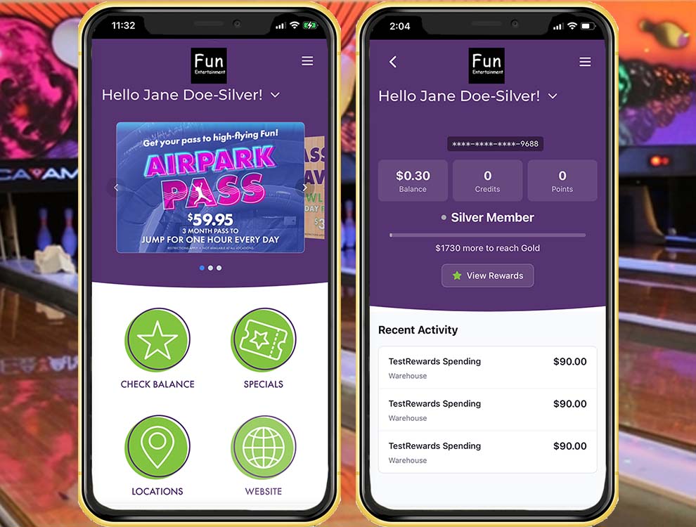 Example of White-lable Loyalty App for FECs