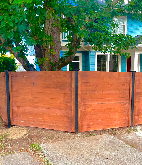 Horizontal Fence in Seattle - AFTER