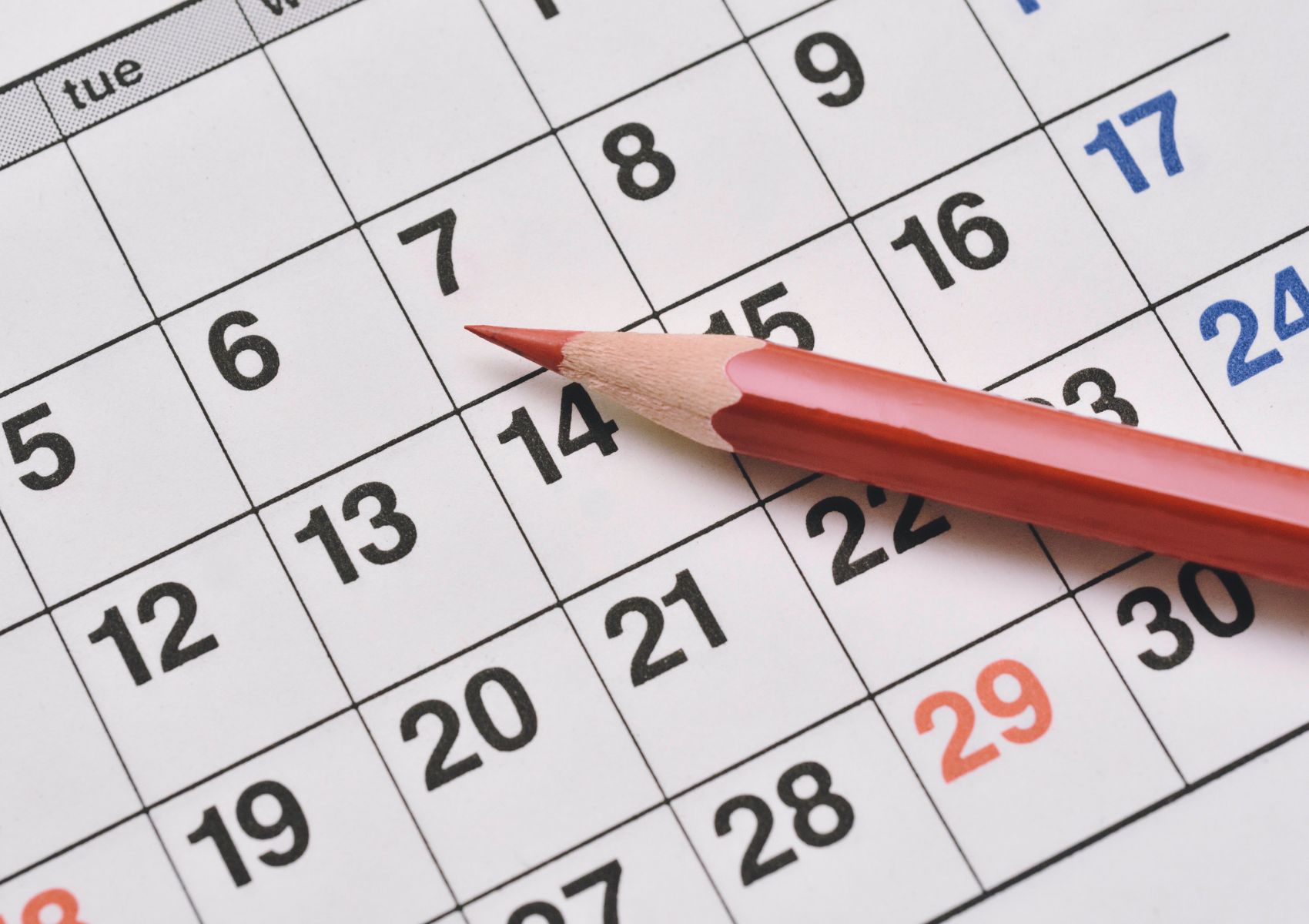 Schedule of Events