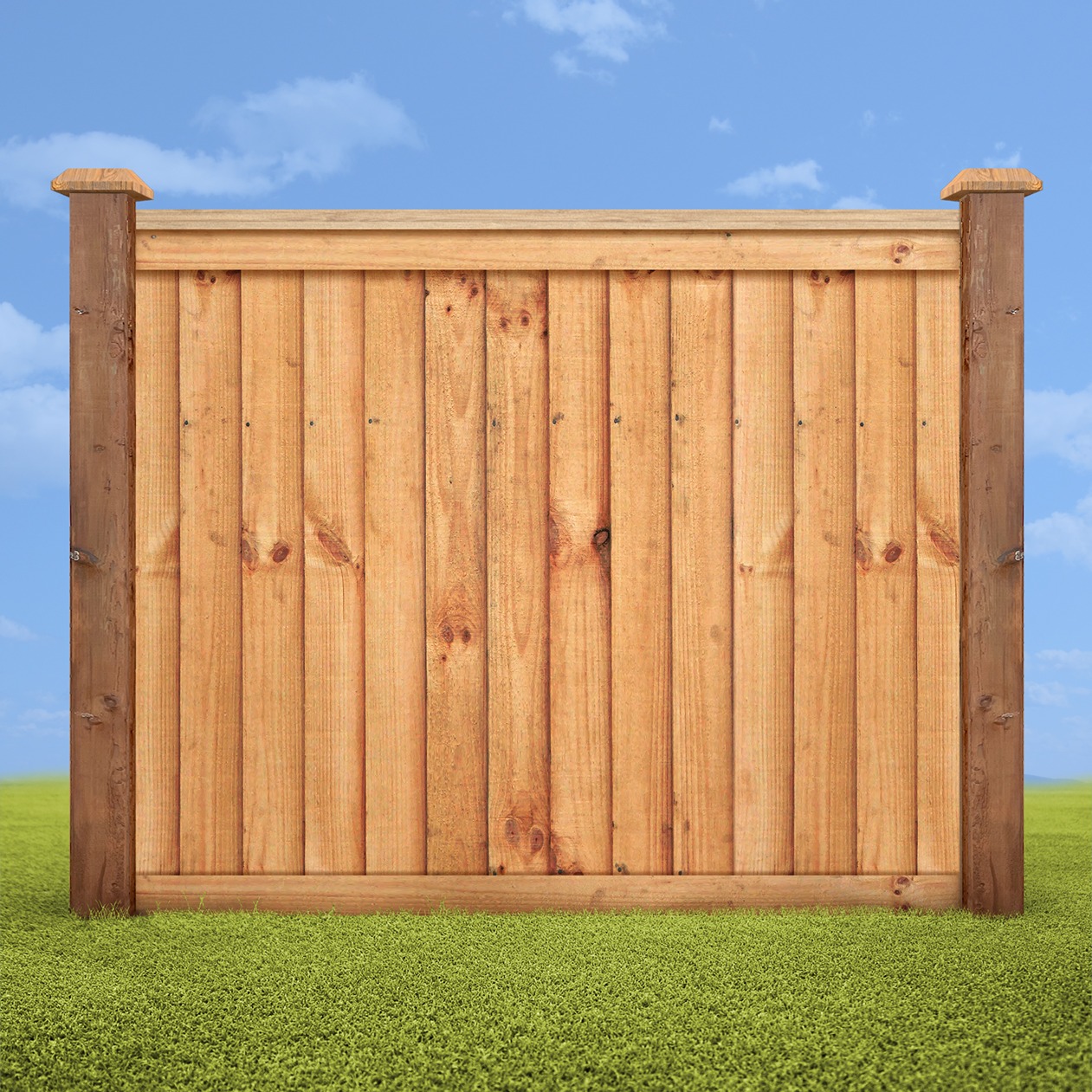 Full panel fence - front