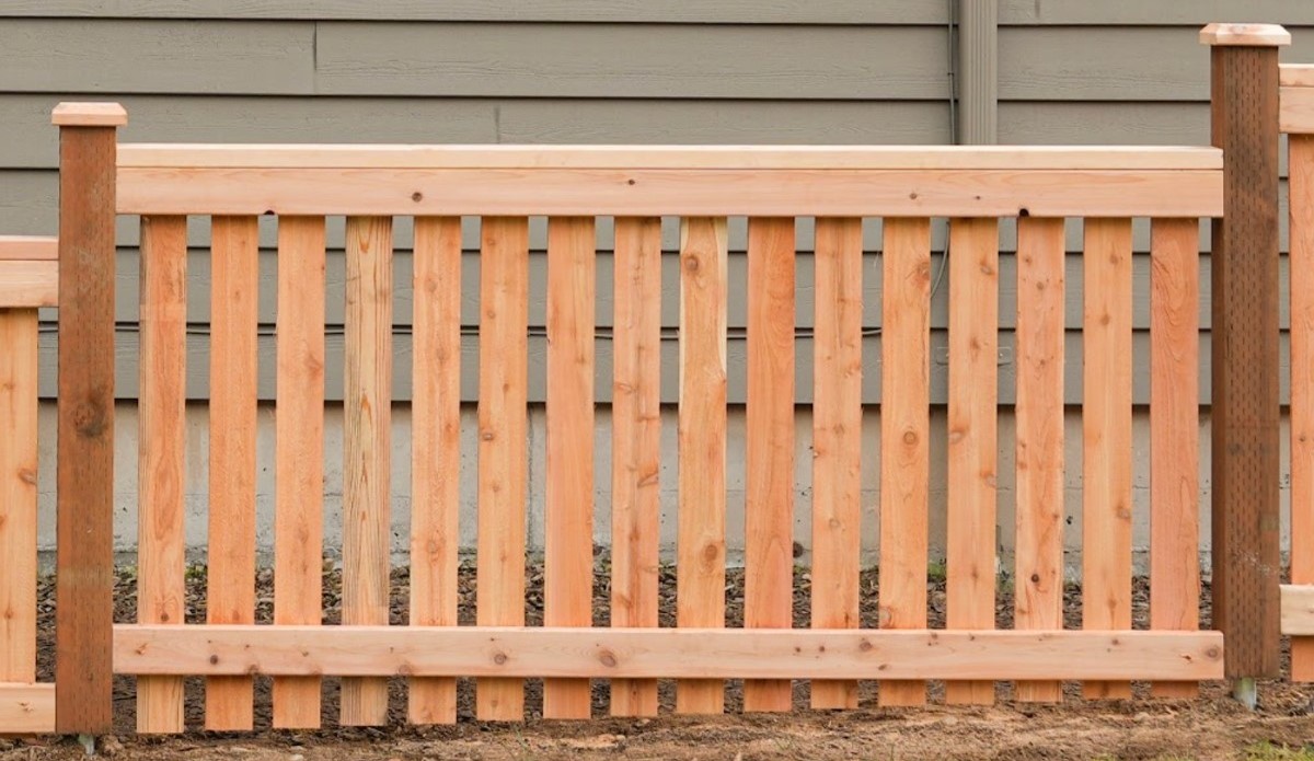 Full Panel Style Wooden Fence