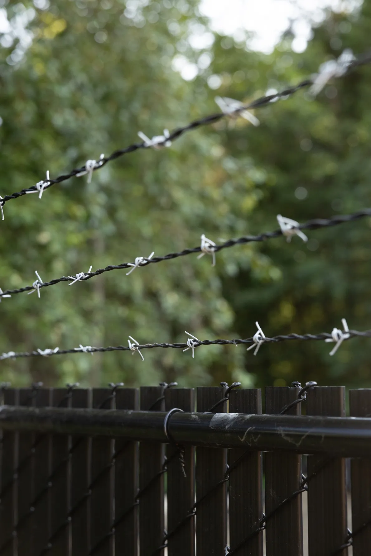Rare Bears Fencing security chain link fence completed installation at a commercial site in the Seattle area