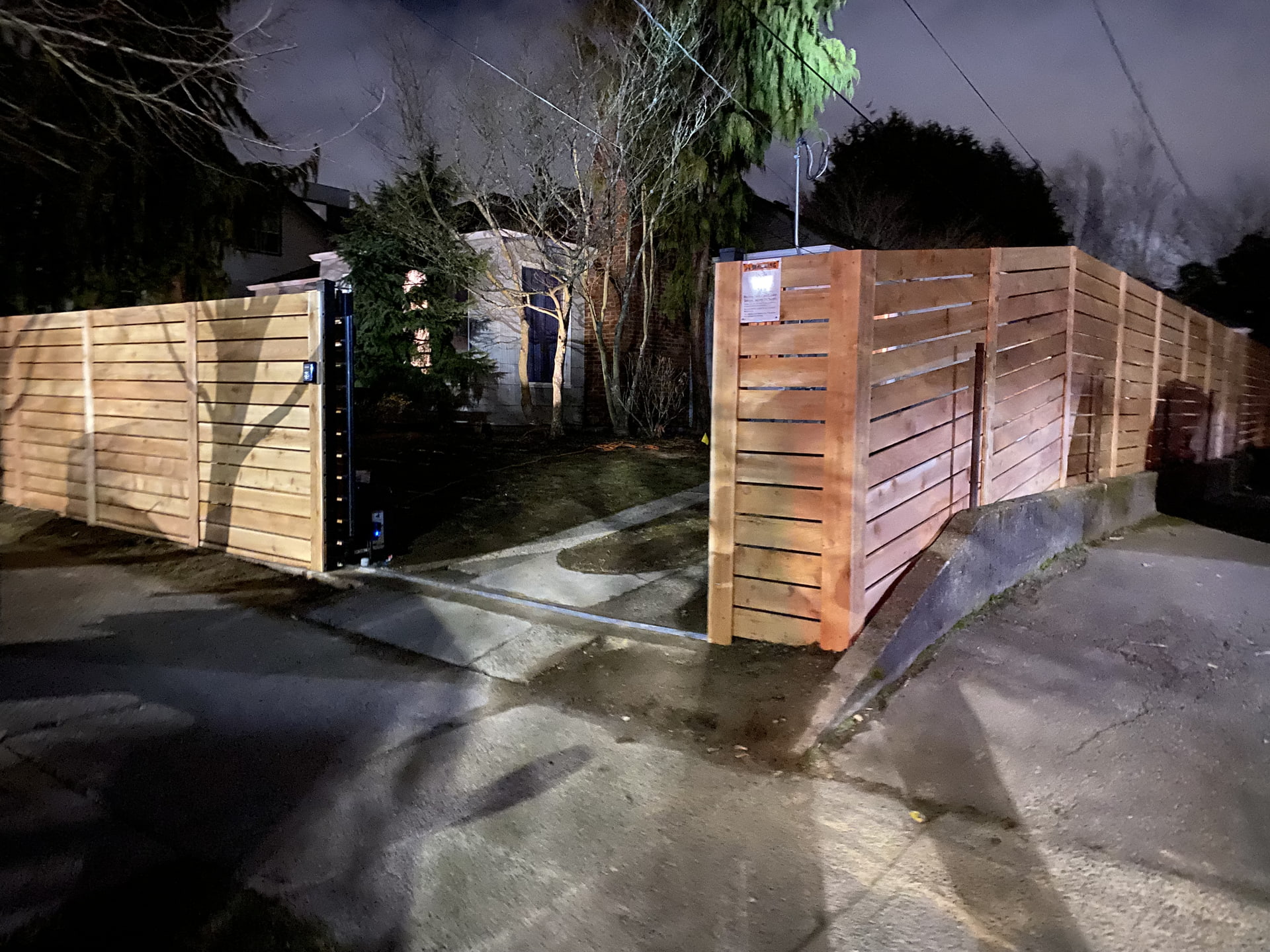 Seattle Privacy Fence Project with Sleek Cedar Design After
