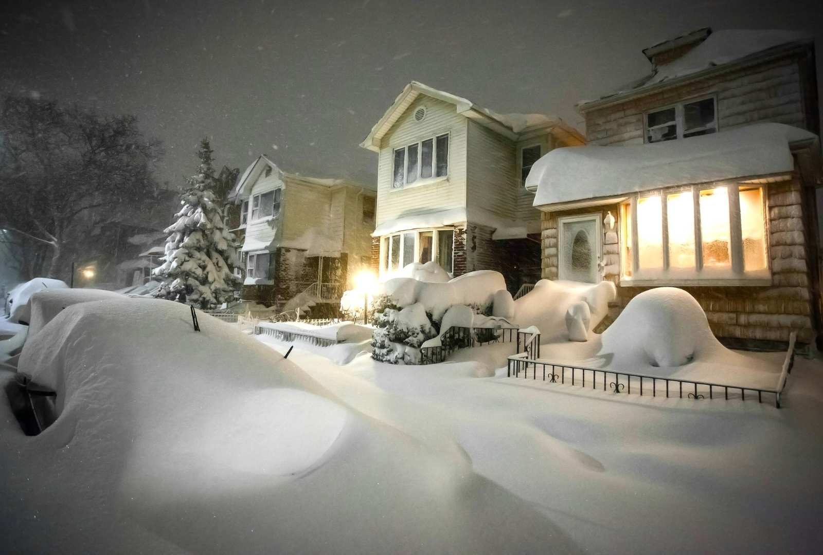 house covered in snow