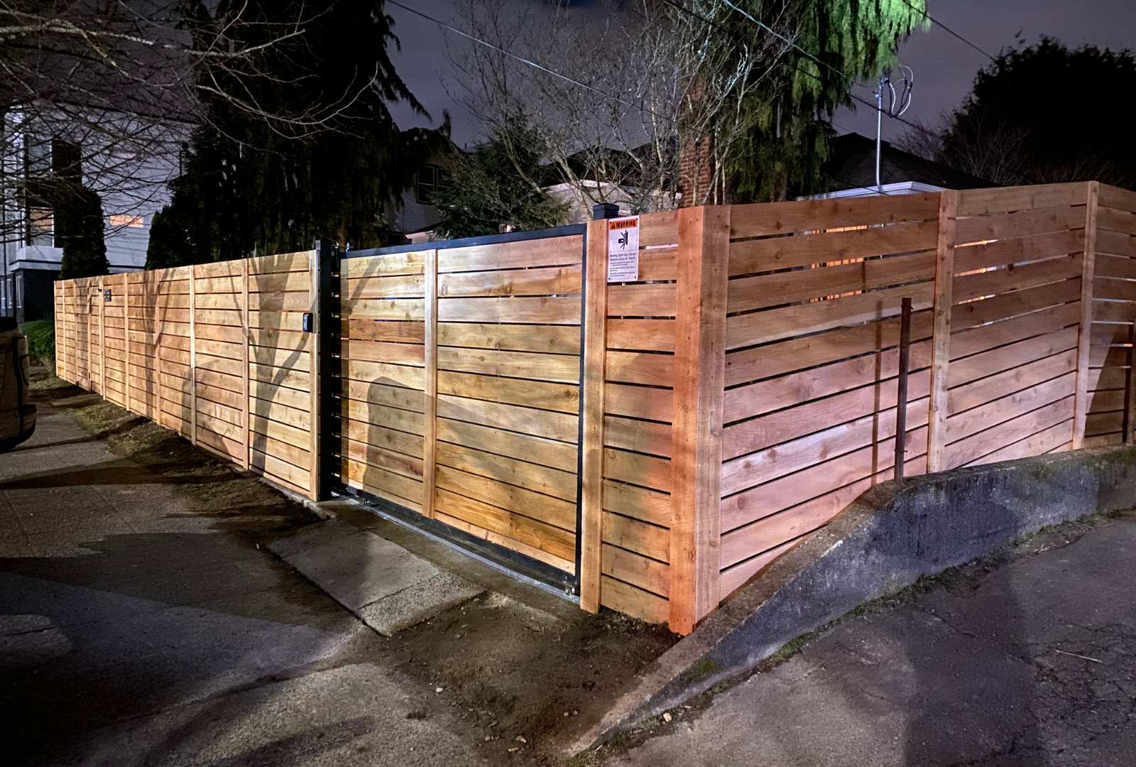 Horizontal Wooden Fence