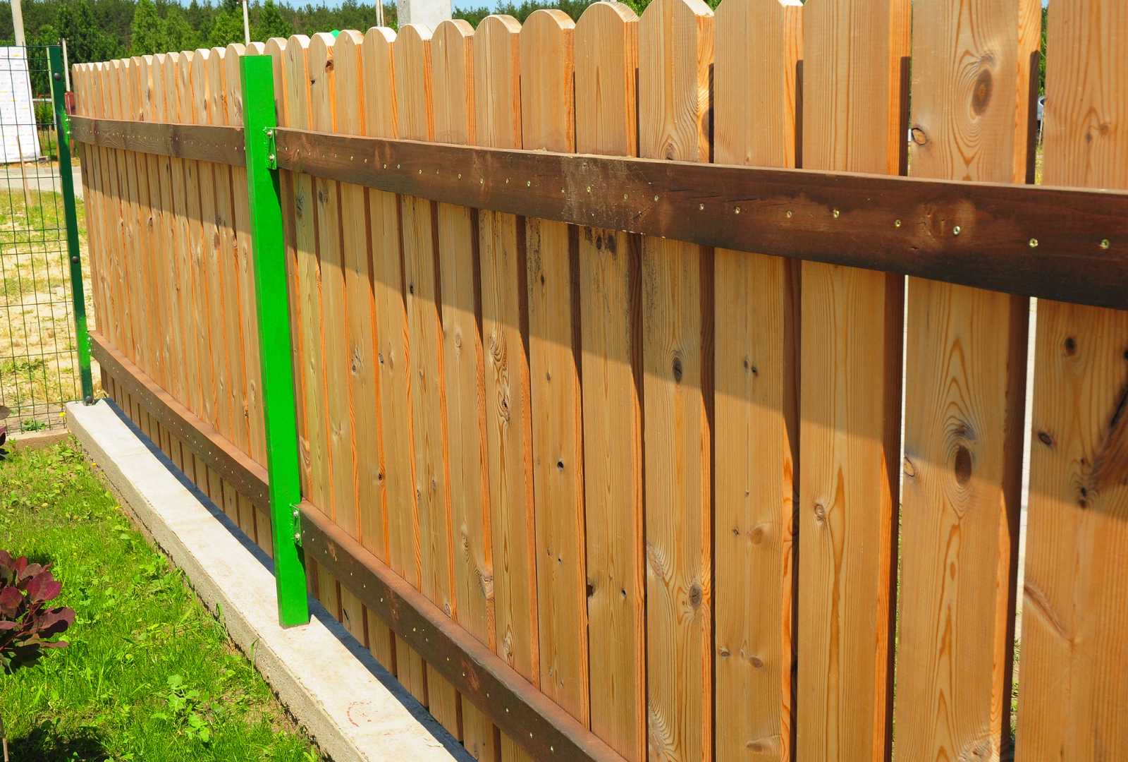 Wooden fence